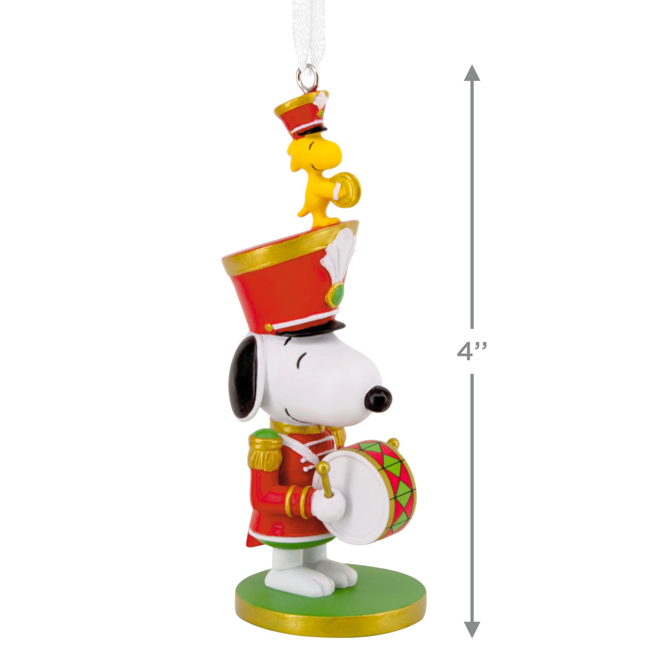 Hallmark Peanuts Snoopy Nutcracker Christmas Ornament, Resin, Model 3HCM4688, Perfect Gift for Peanuts Fans