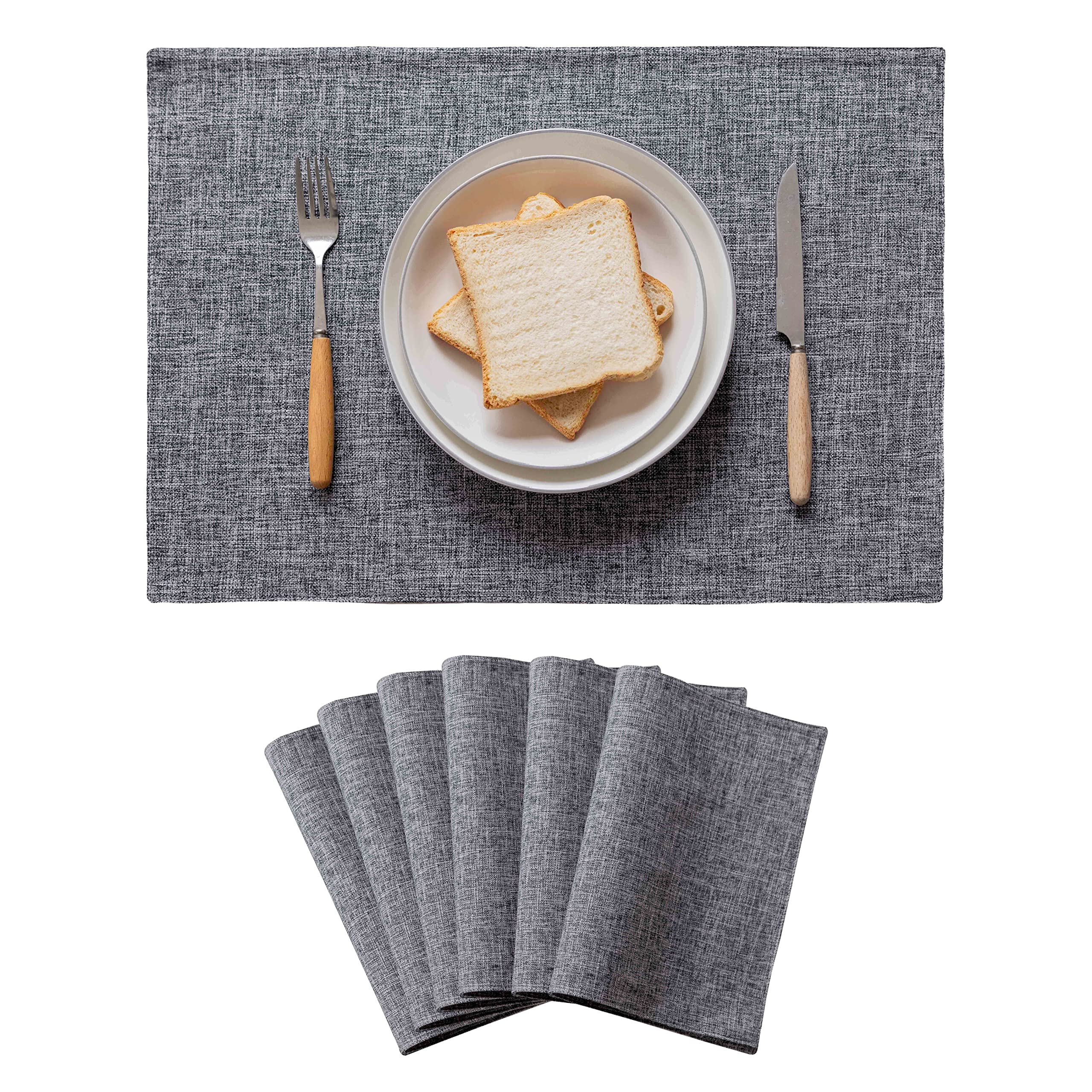 Home Brilliant Cloth Placemats Set Of 6 Heat Resistant Dining Table Place Mats For Kitchen Table Party Decorations Fall Hallowee
