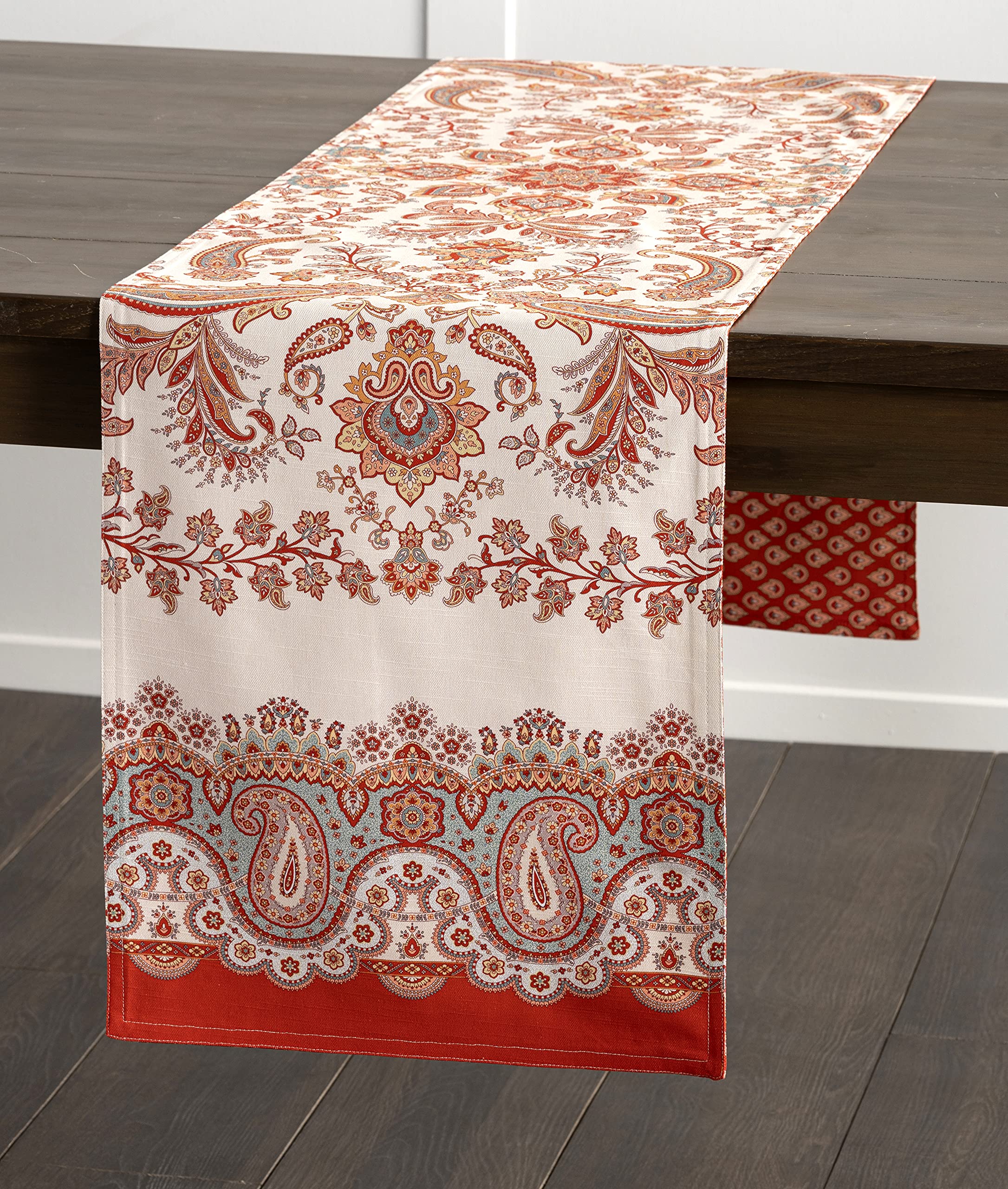 Maison D' Hermine Tablerunners 100% Cotton Table Runner Decorative Table Cover For Mothers Day, Home, Kitchen, Dining & Camping,