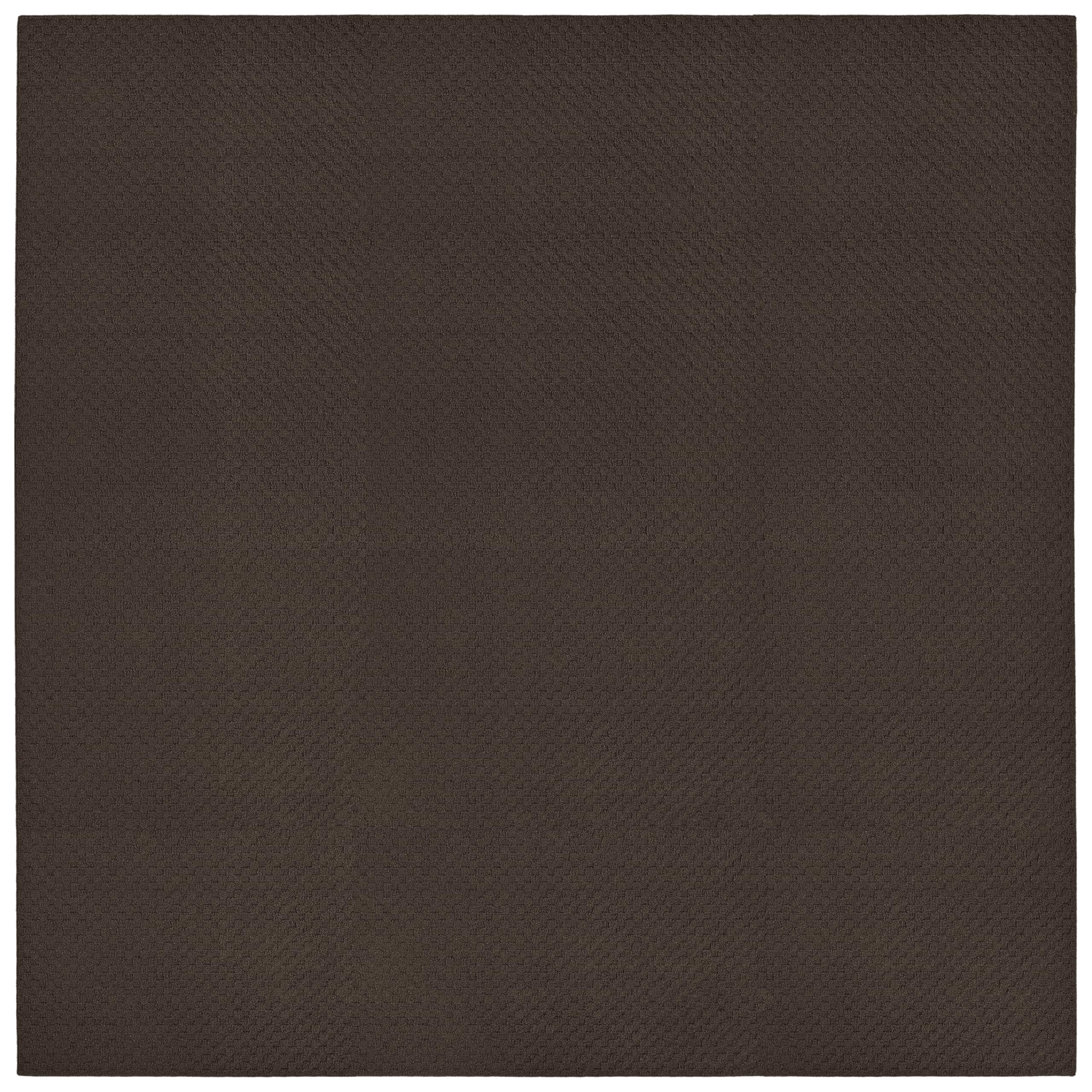 Garland Rug Town Square Mocha 12 x 12 Square Stain Resistant Indoor Area Rug