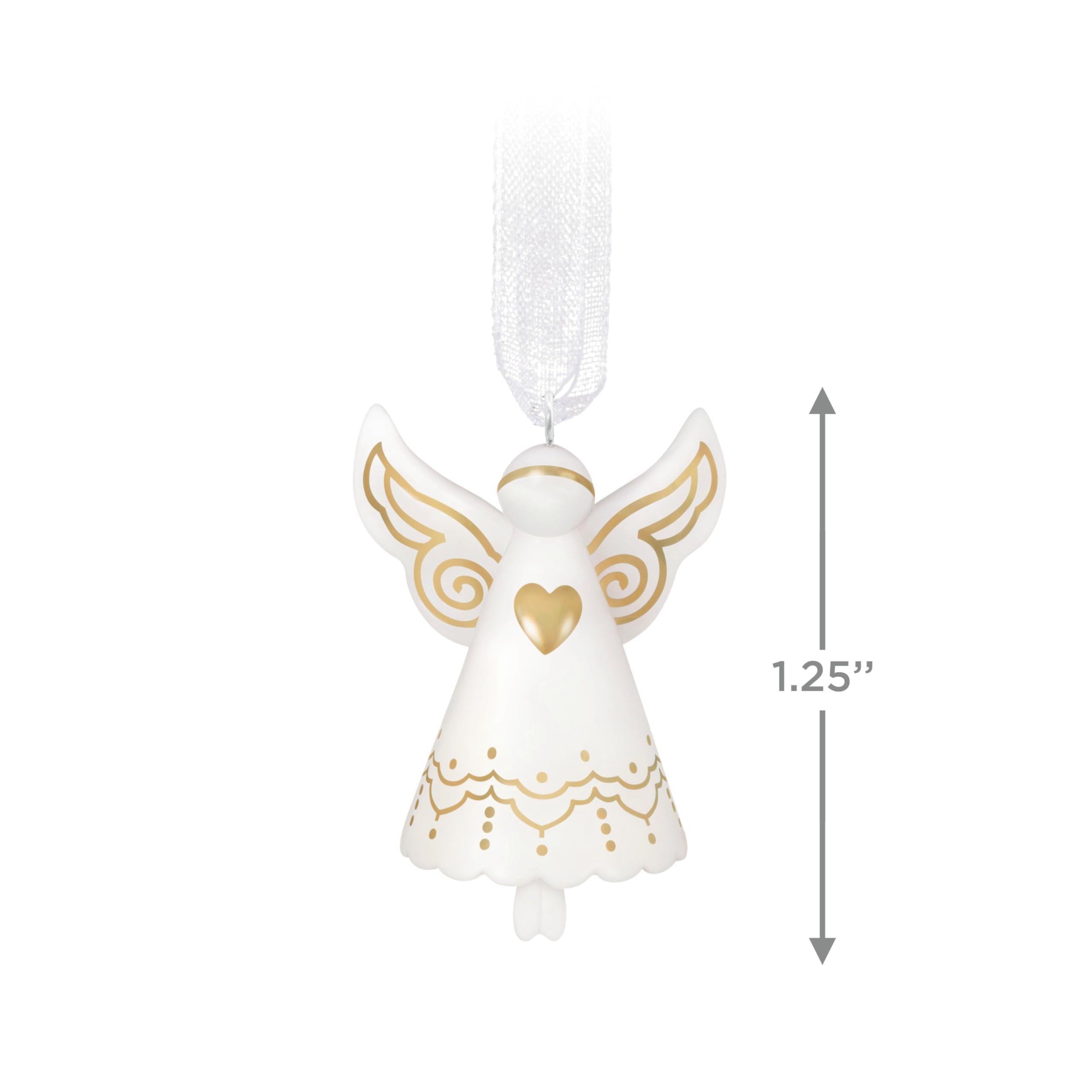 Hallmark Keepsake 1.25 Mini Christmas Ornament 2025, Little Angel, Porcelain, Faith Gifts