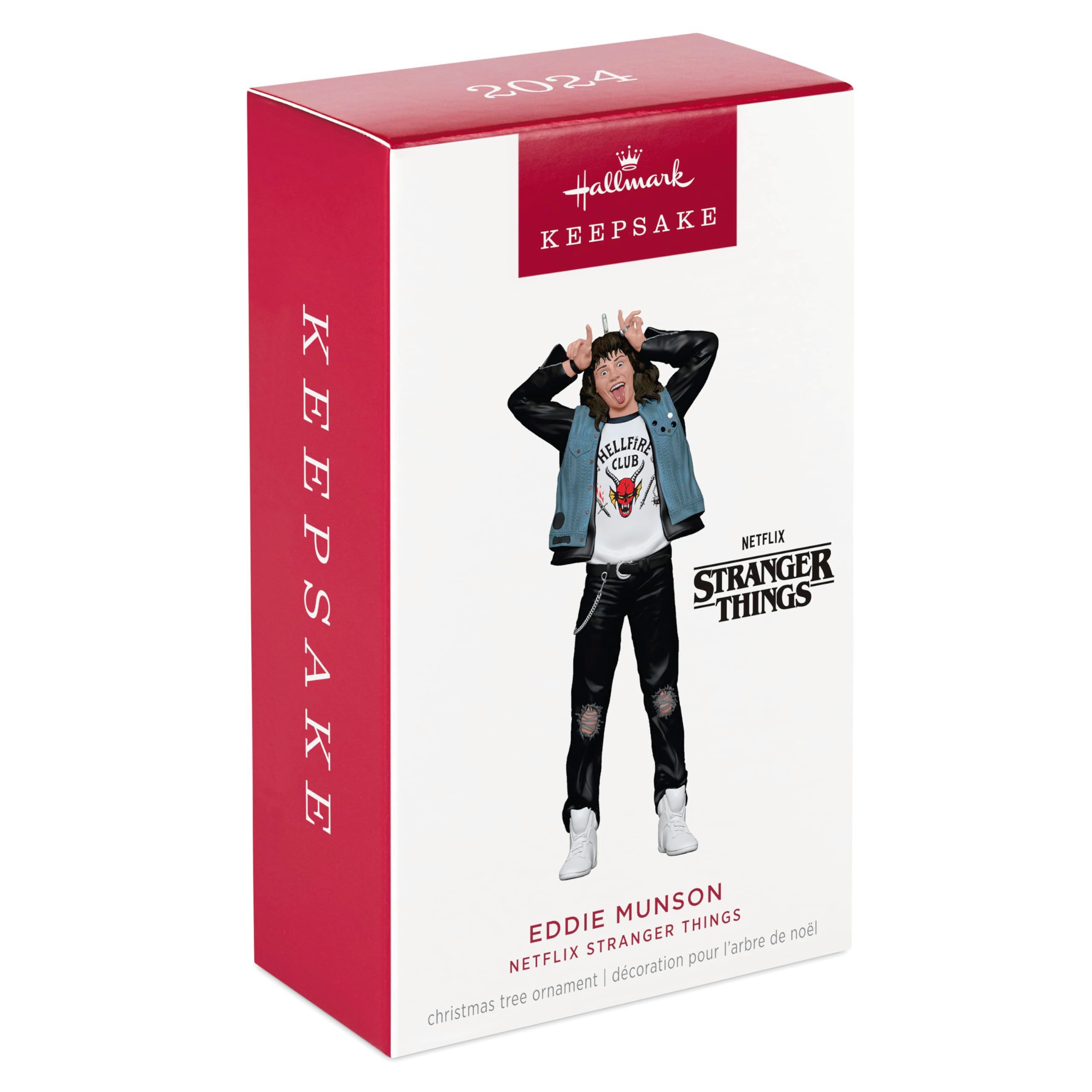 Hallmark Keepsake Christmas Ornament 2024, Eddie Munson - Netflix Stranger Things, Plastic, Model 2199QXI7751