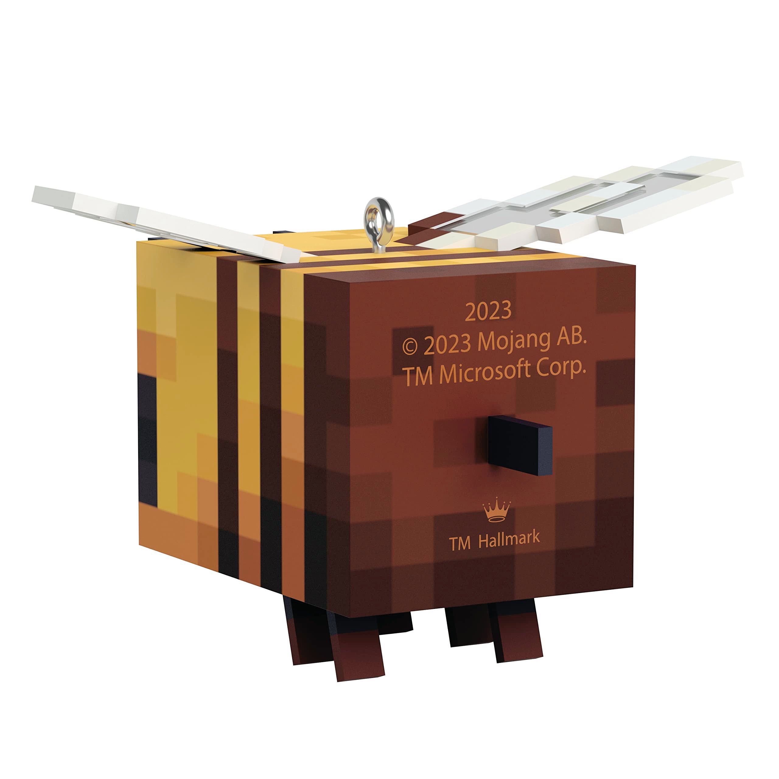 Hallmark Keepsake Christmas Ornament 2023, Minecraft Bee, Gifts for Gamers