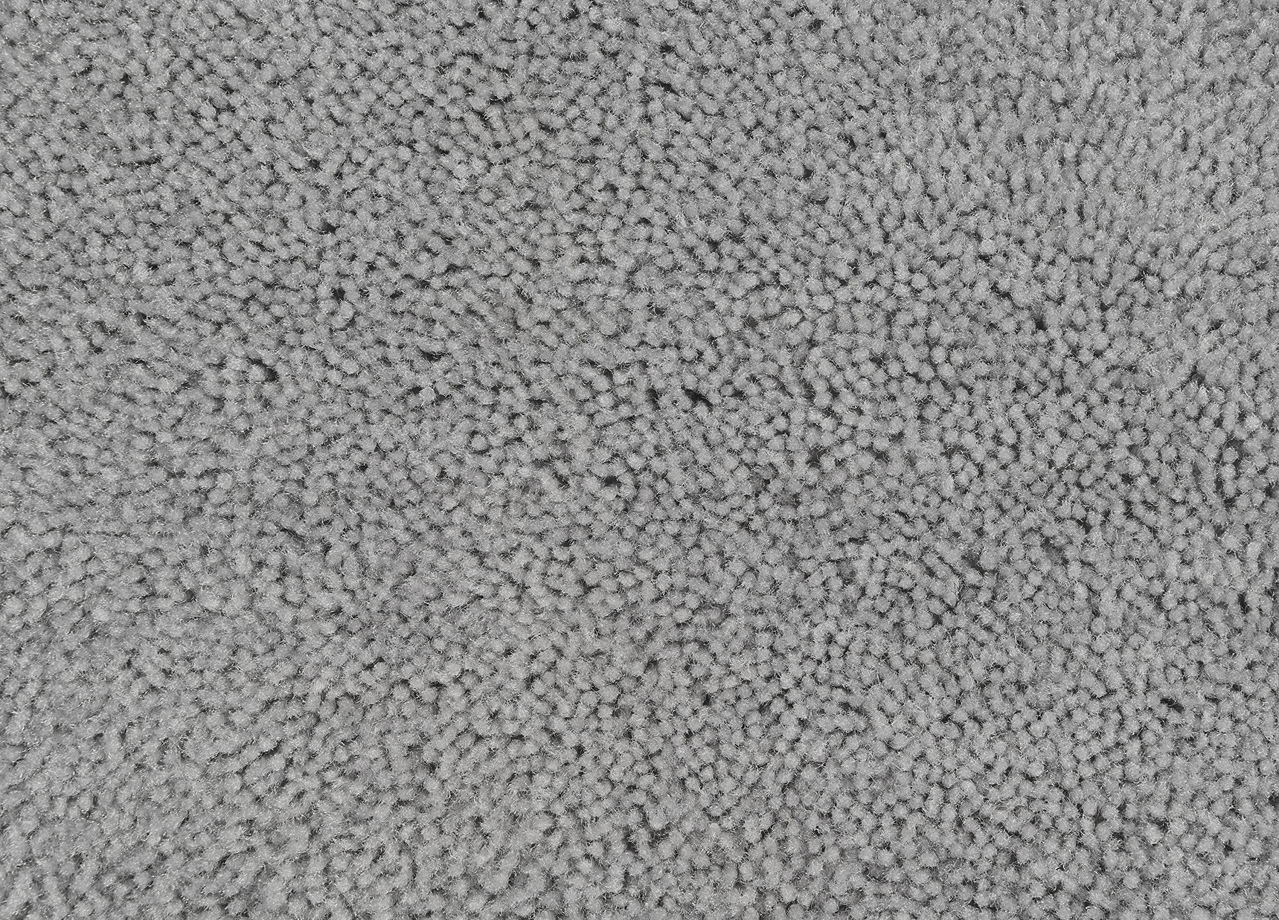 Garland Rug Traditional Plush Washable Nylon Rug, 24-Inch By 40-Inch, Platinum Gray