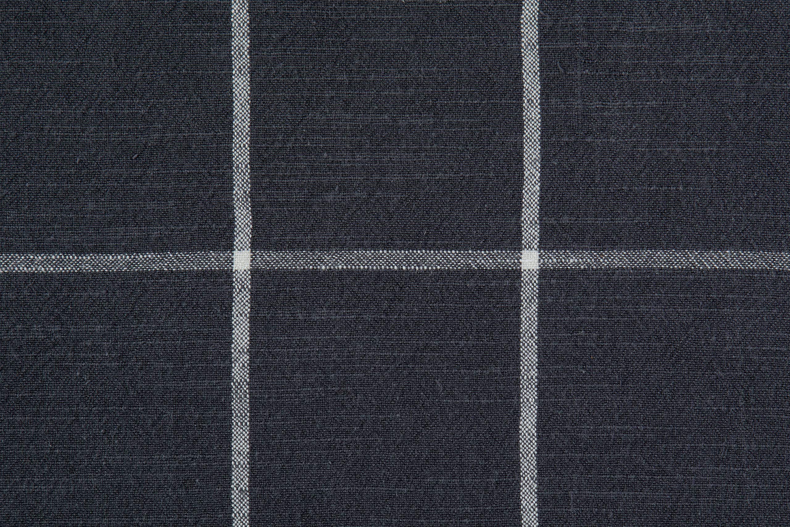 Sticky Toffee Table Runner Cotton Farmhouse Plaid 14 in x 72 in  Table D?cor for Kitchen or Dining  Gray Cloth Woven Table Runners  Oeko-Tex Cotton