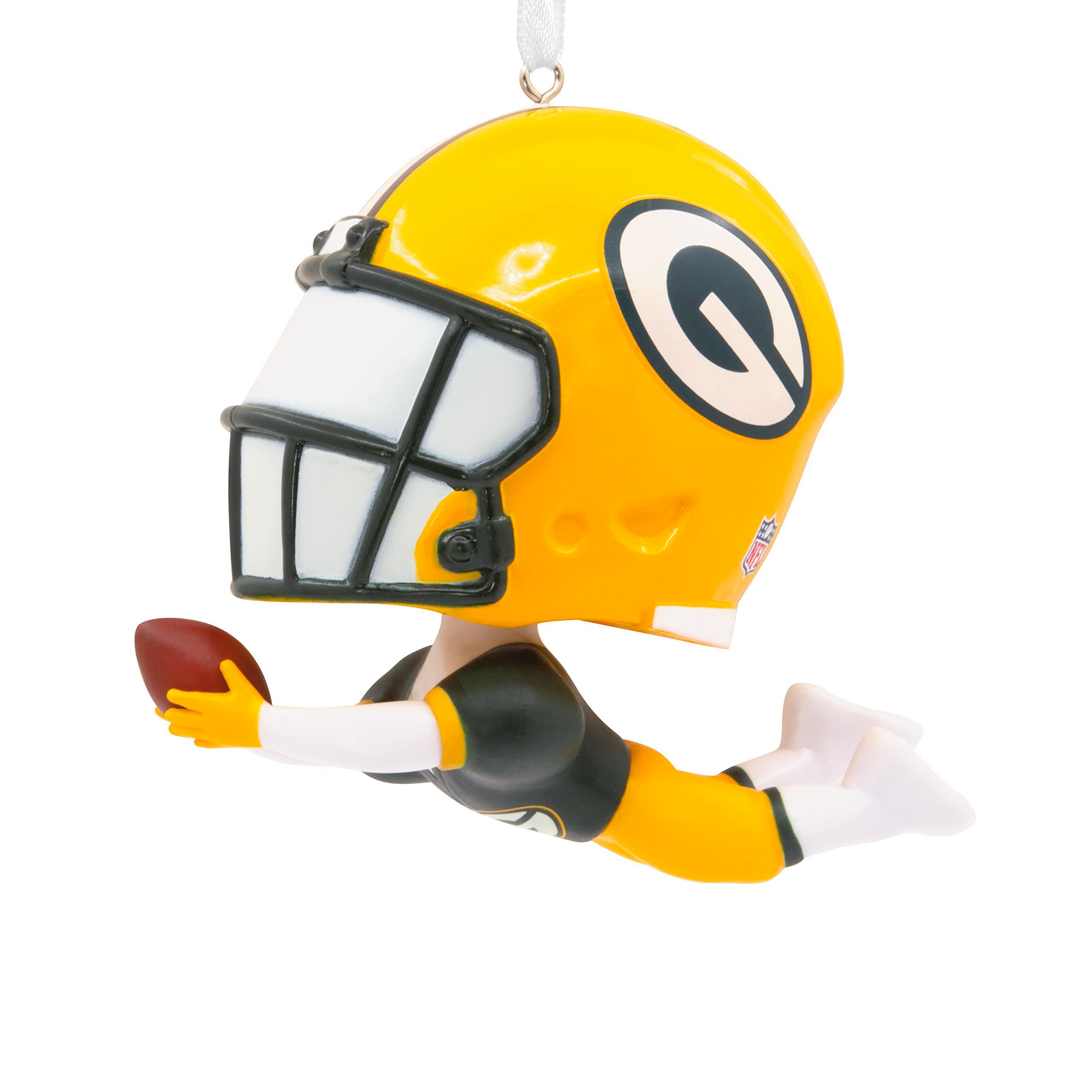 Hallmark NFL Green Bay Packers Bouncing Buddy Christmas Ornament