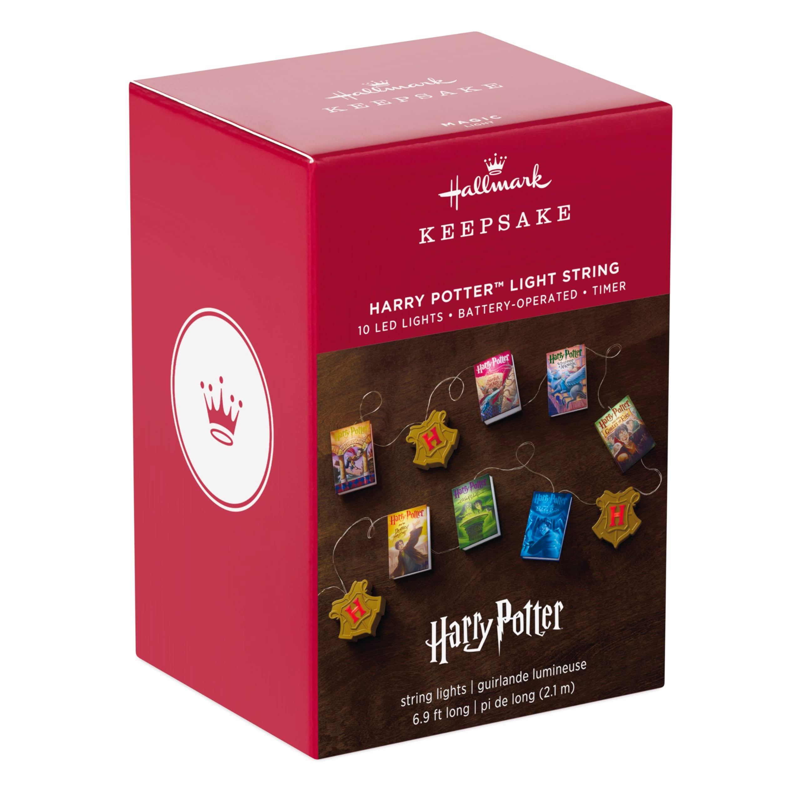Hallmark Keepsake 7  Christmas String Lights 2025, Harry Potter 10-Light, Gifts for Harry Potter Fans