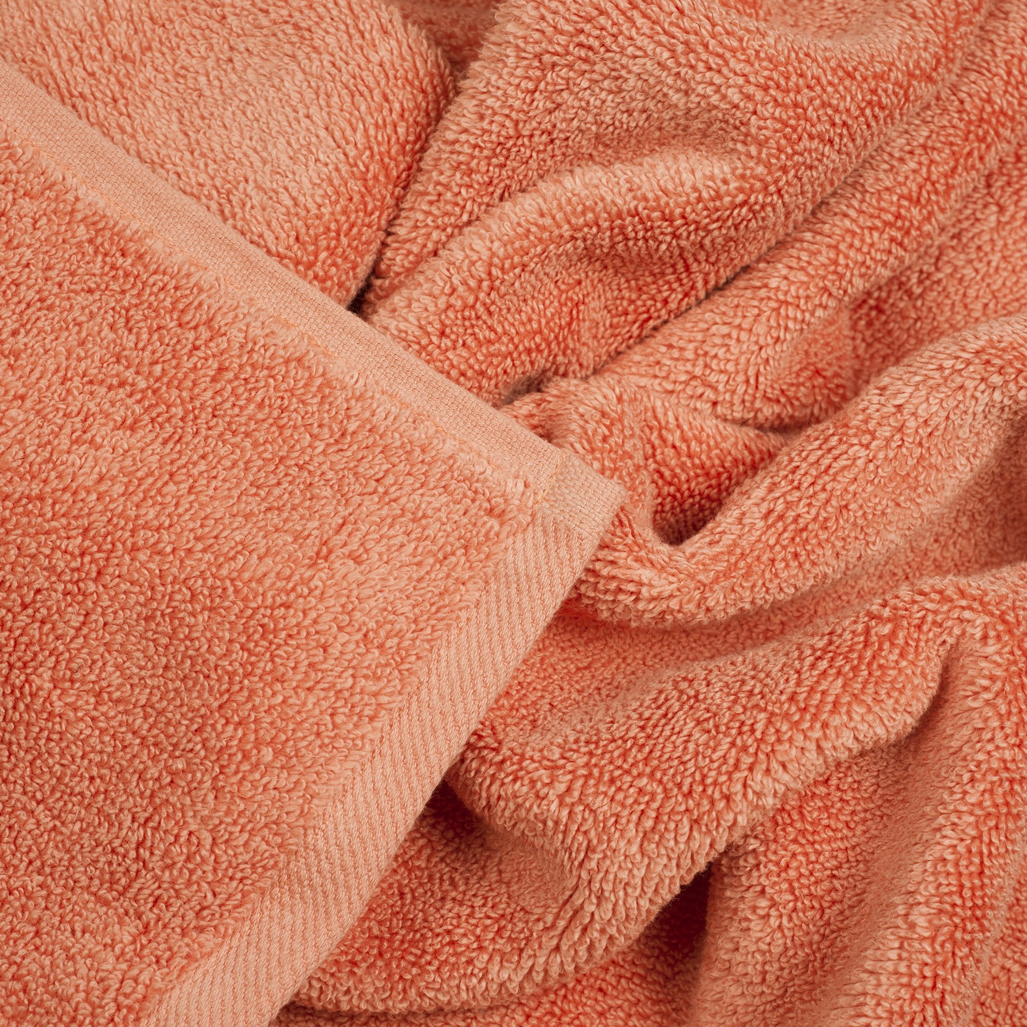 Bedford Home 100% Cotton Zero Twist 6 Piece Set - Brick