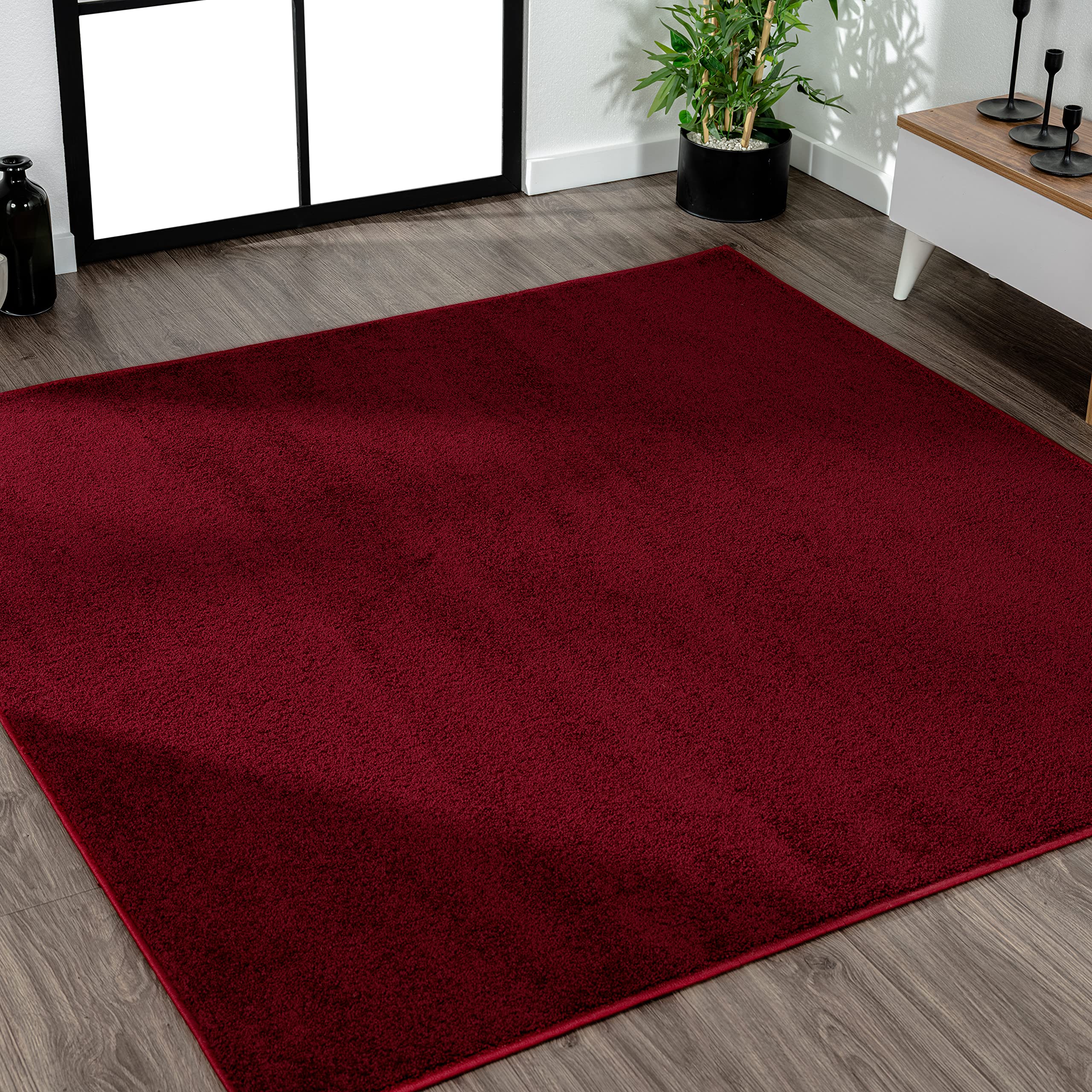 JONATHAN Y SEU100Q-6SQ Haze Solid Low-Pile Indoor Area Rug, Coastal, Bohemian, Minimalist, Classic, Casual for Bedroom,Kitchen,L