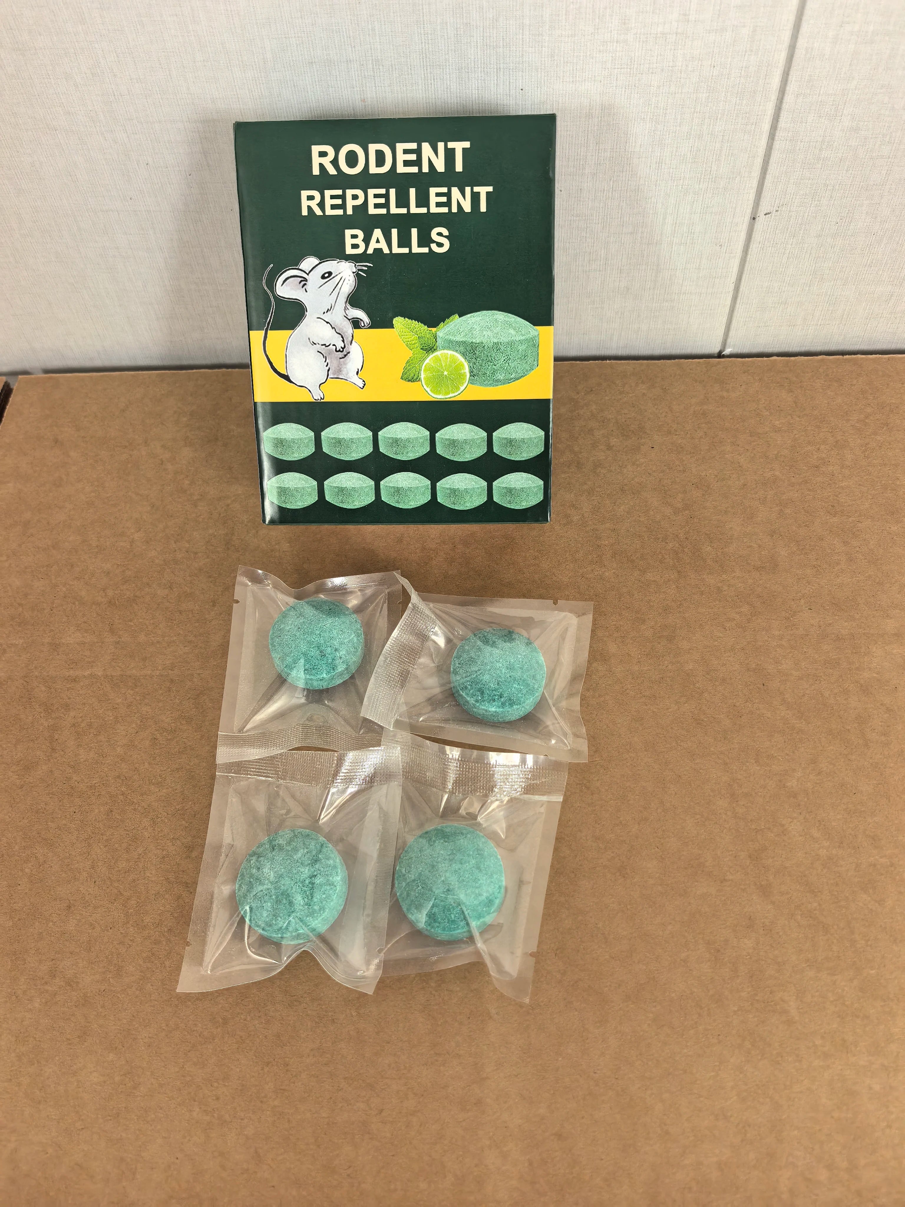 Mouse Rodent Repellent, 10 Pack Peppermint Lemon Mice Repellent for Squirrel Rats Spider Pests, Natural Deterrent for Kitchen, Warehouse, Car, Indoor, Outdoor