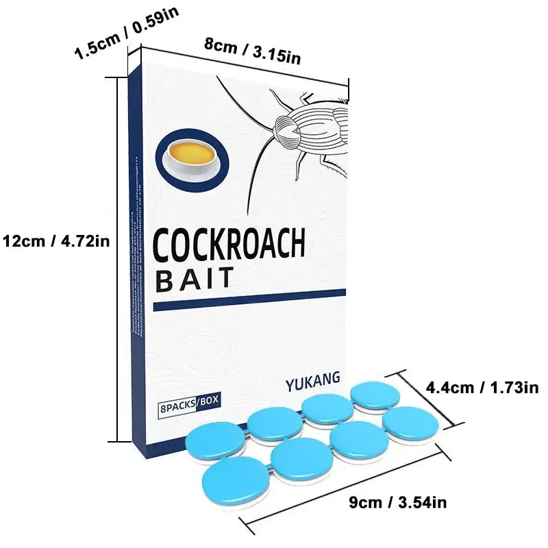 48 Pcs Roach Bait Killer Station Natural Insect Repellent Strong Cleaning Effect Long Lasting Easy to Use