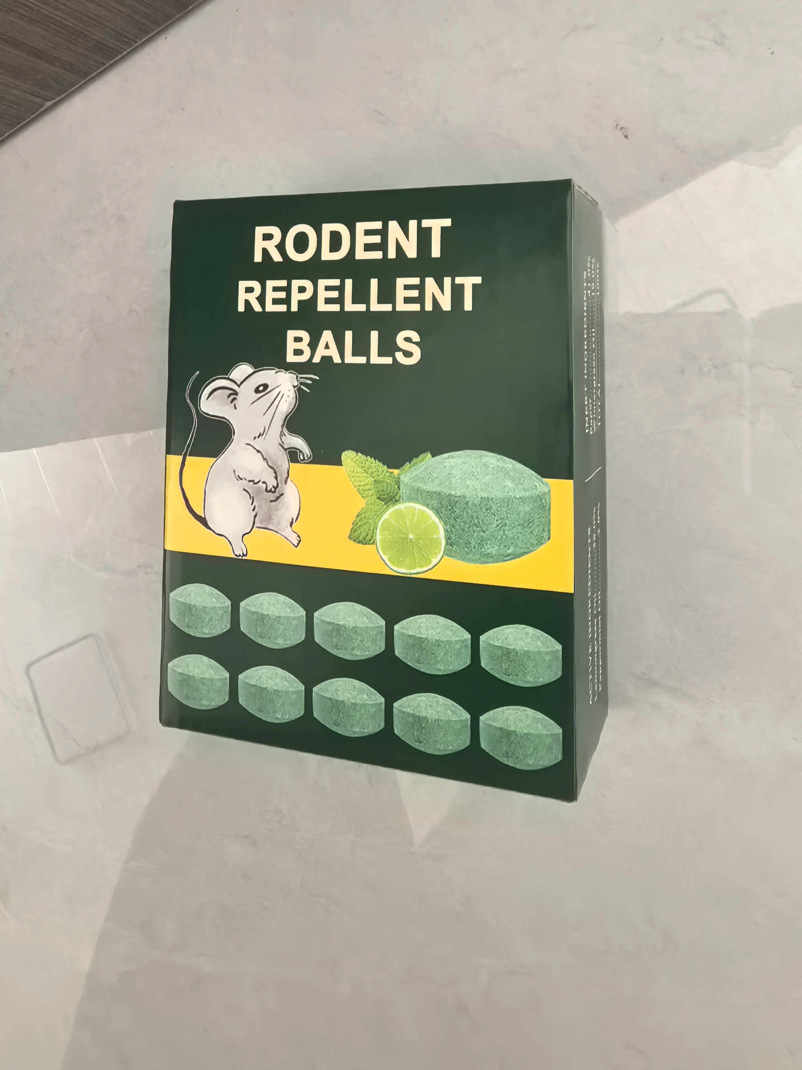 Mouse Rodent Repellent, 10 Pack Peppermint Lemon Mice Repellent for Squirrel Rats Spider Pests, Natural Deterrent for Kitchen, Warehouse, Car, Indoor, Outdoor