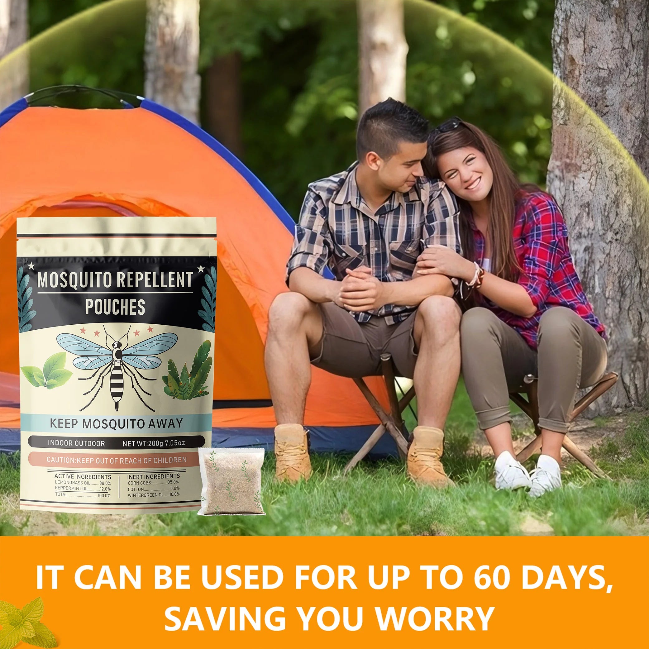 Mosquito Repellent Pouches, Mosquito Repellent for Patio, Mosquito Repellent Outdoor Patio, Mosquito Deterrent Indoor,Mosquito Control, Keep Mosquitoes Away from Home,Patio,Camping,Car&More-10PC