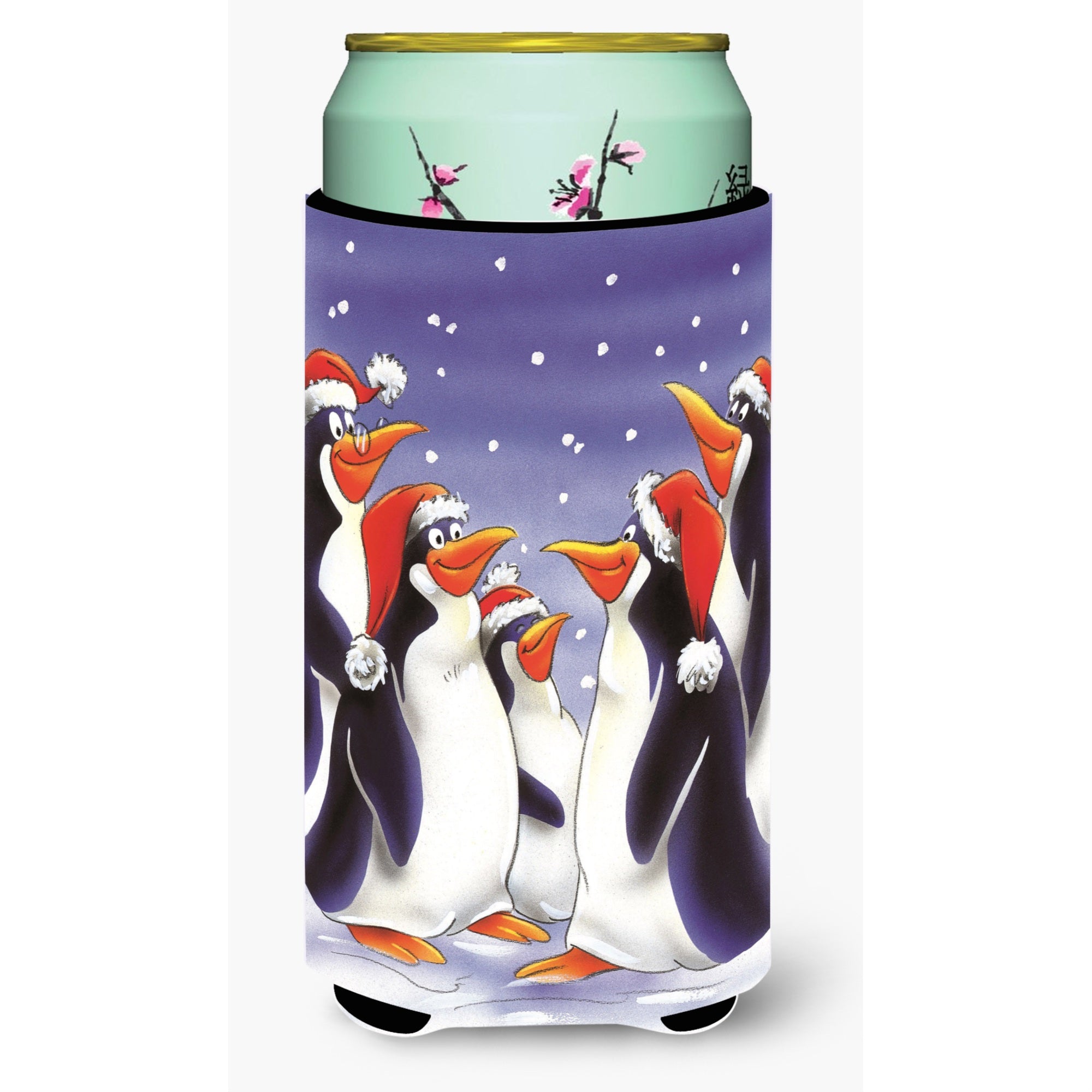 'Caroline'S Treasures Holiday Penguins Tall Boy Koozie Hugger, Multicolor''