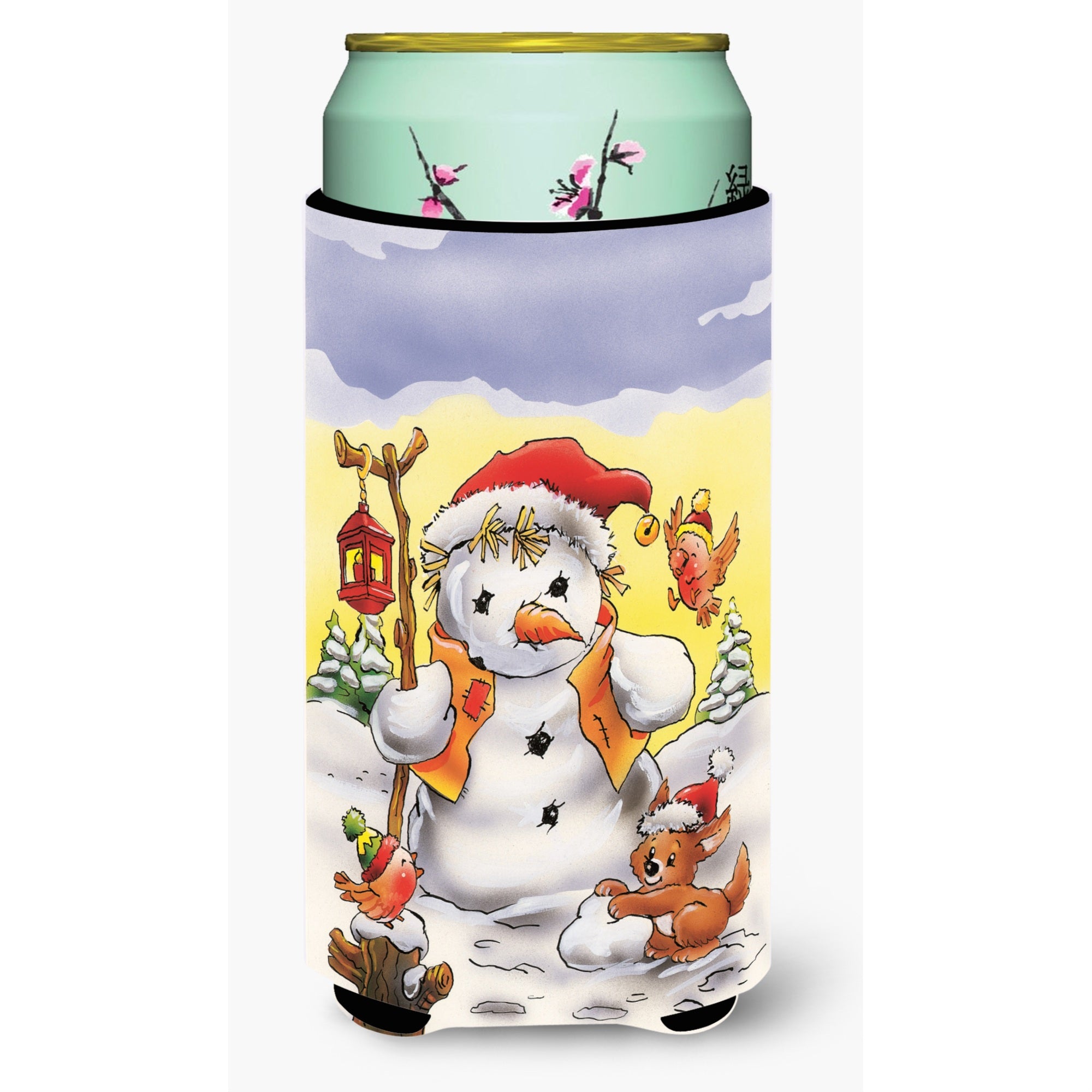 'Caroline'S Treasures Scarecrow Snowman Tall Boy Koozie Hugger, Multicolor''