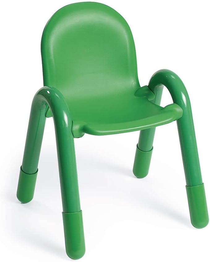 ChildrenS Factory Angeles Baseline Chair, 13H Green, Ab7913Pg, Preschool And Homeschool Kids Desk Chair, Flexible Seating Classroom Furniture, Activity Table Chair-like New