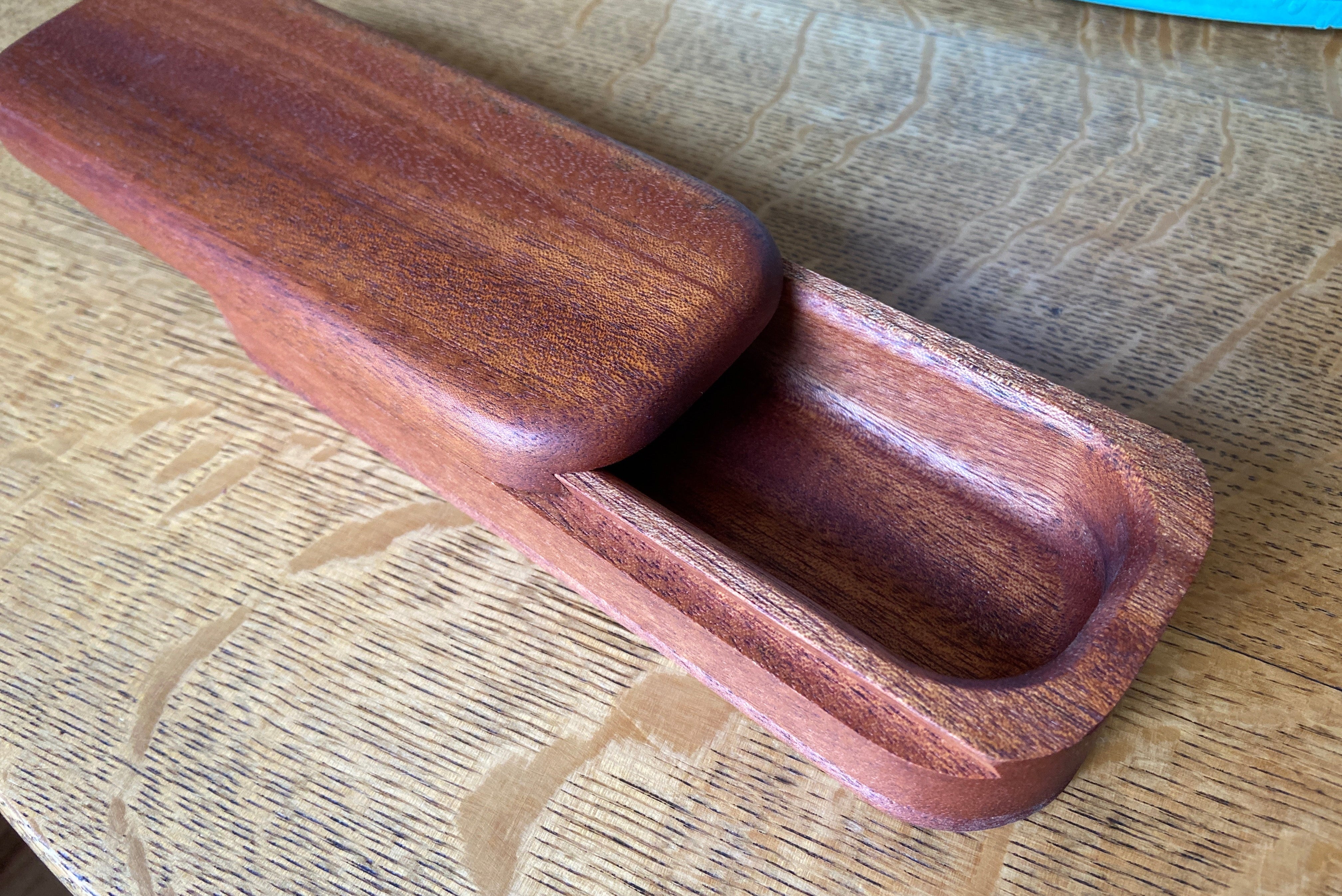 Series #01 | Mahogany Keepsake Box | Sliding Dovetail Lid | 8.25" Premium Handcrafted Storage