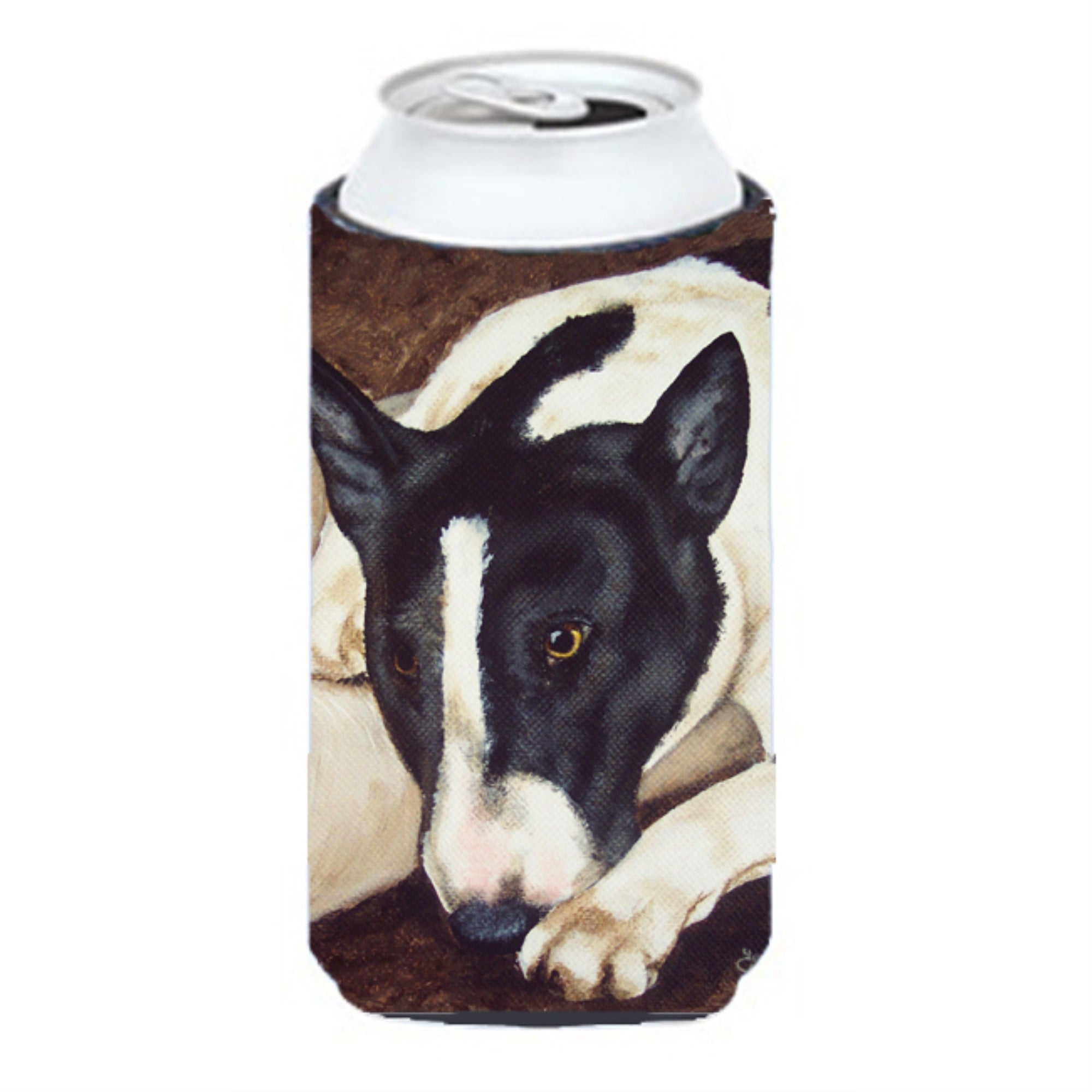 'Caroline'S Treasures Bull Terrier By Tanya And Craig Amber Son Tall Boy Koozie Hugger, Multicolor''