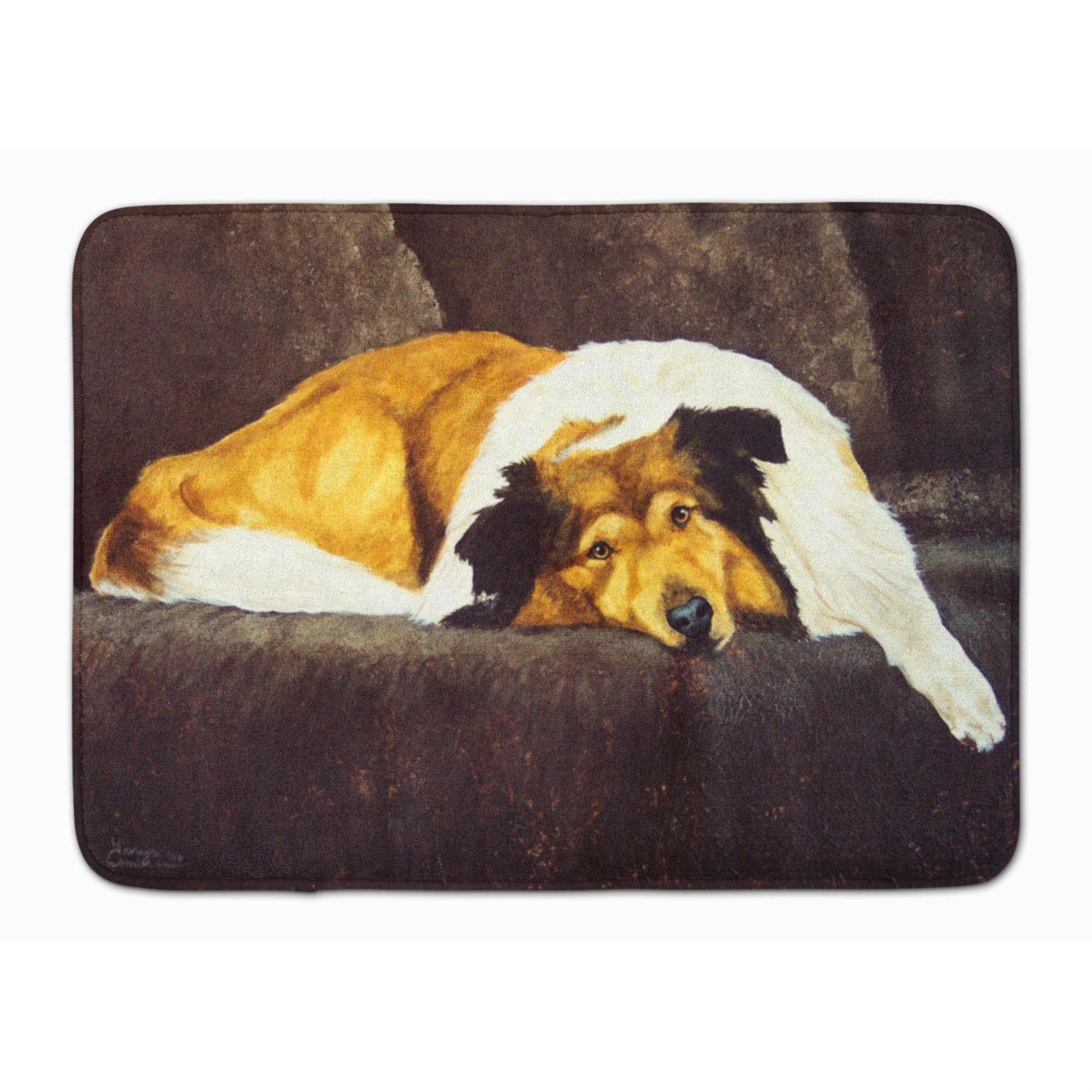 'Caroline'S Treasures Collie By Tanya And Craig Amberson Floor Mat, 19'''' X 27'''', Multicolor''