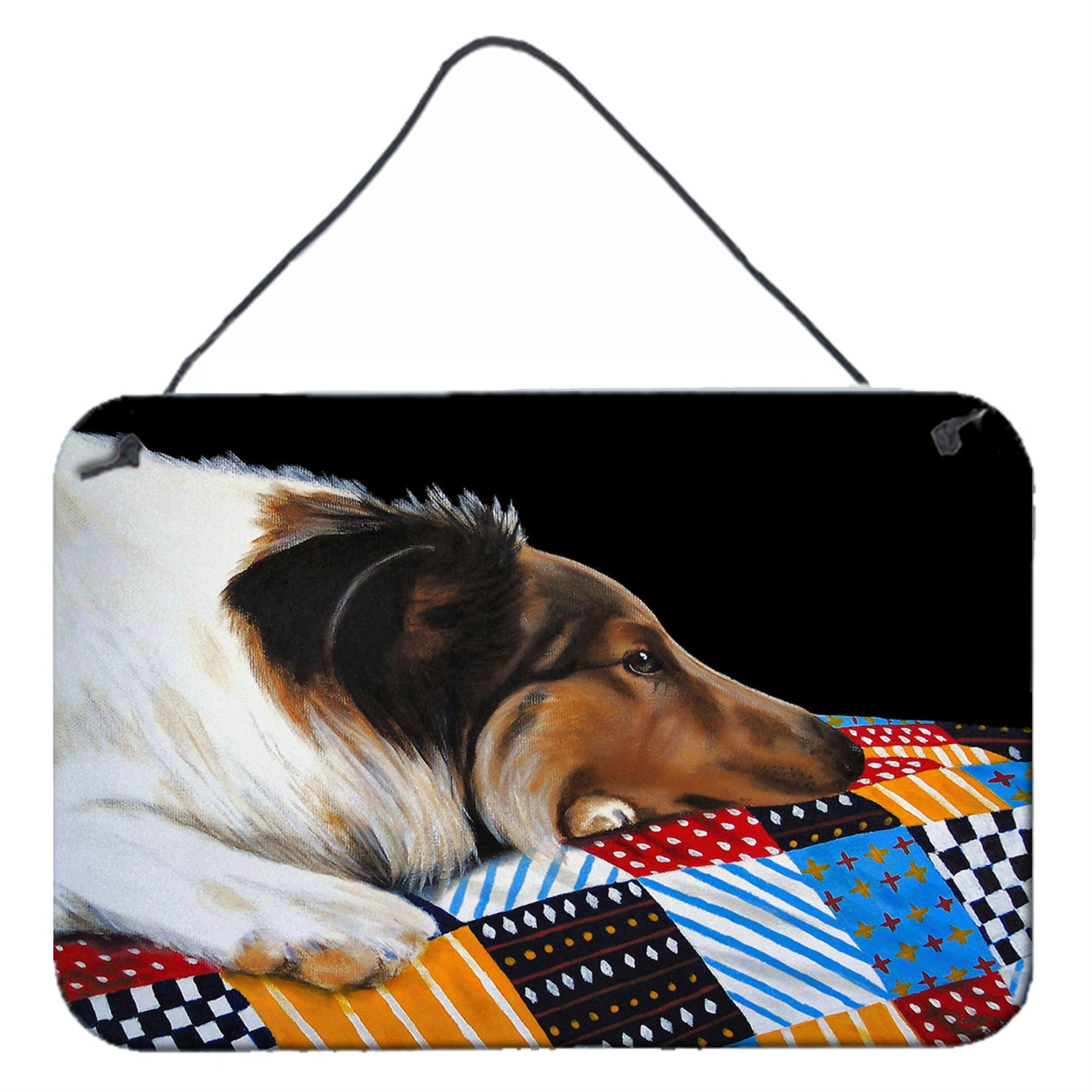 'Caroline'S Treasures Day Dreamer Collie Wall Or Door Hanging Prints Amb1037Ds812, 8''''H X 12''''W, Multicolor''