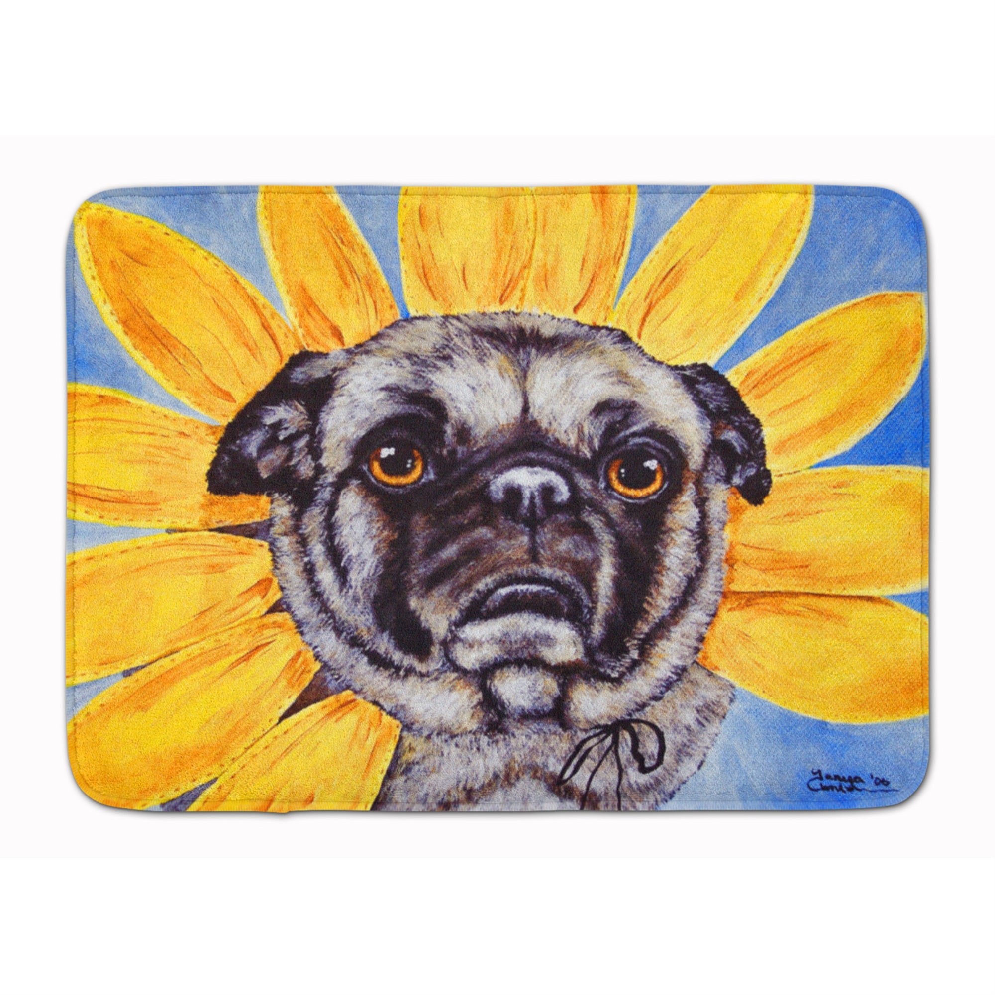 'Caroline'S Treasures Sunflower Pug Floor Mat, 19'''' X 27'''', Multicolor''