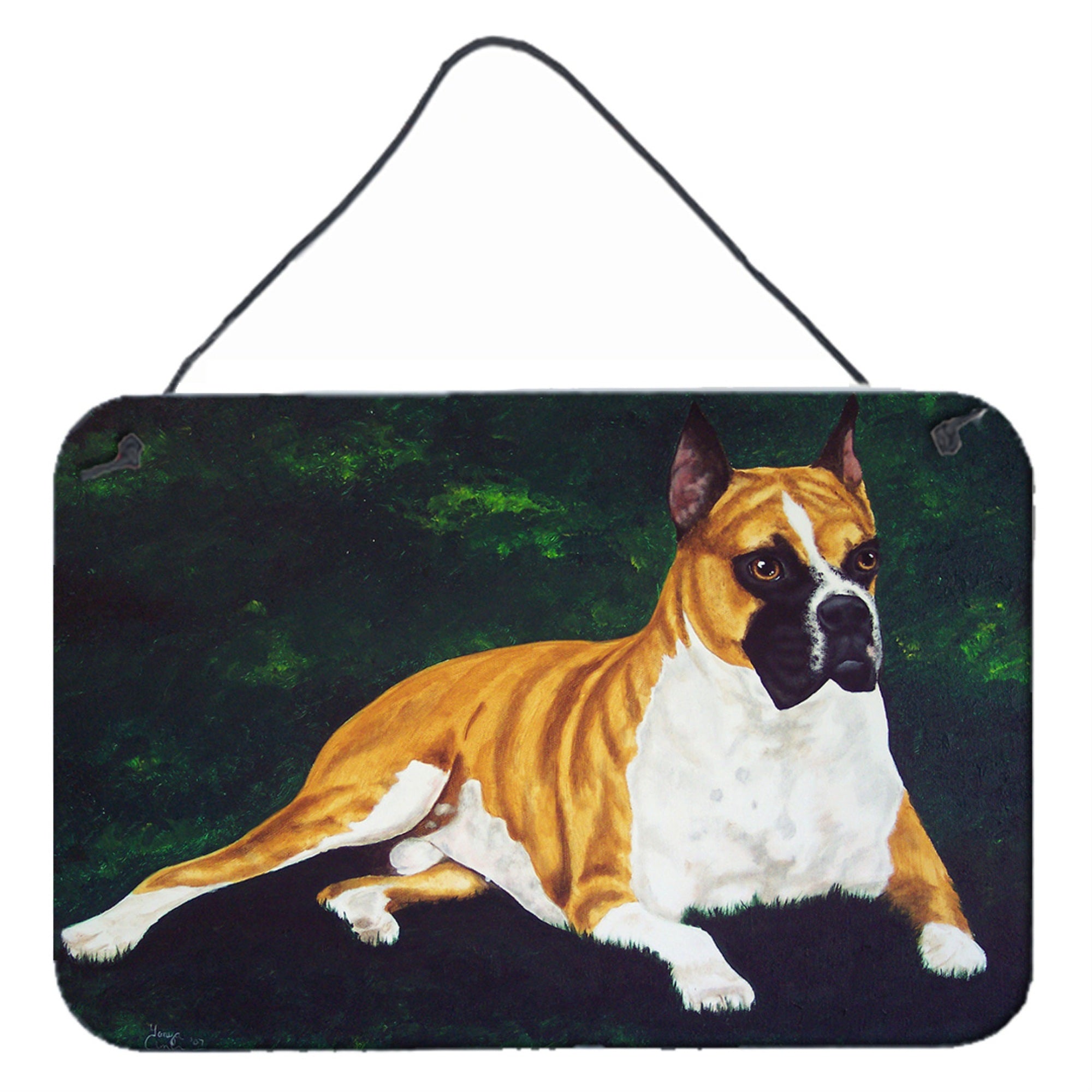 'Caroline'S Treasures Dempsey Boxer Wall Or Door Hanging Prints Amb1064Ds812, 8''''H X 12''''W, Multicolor''