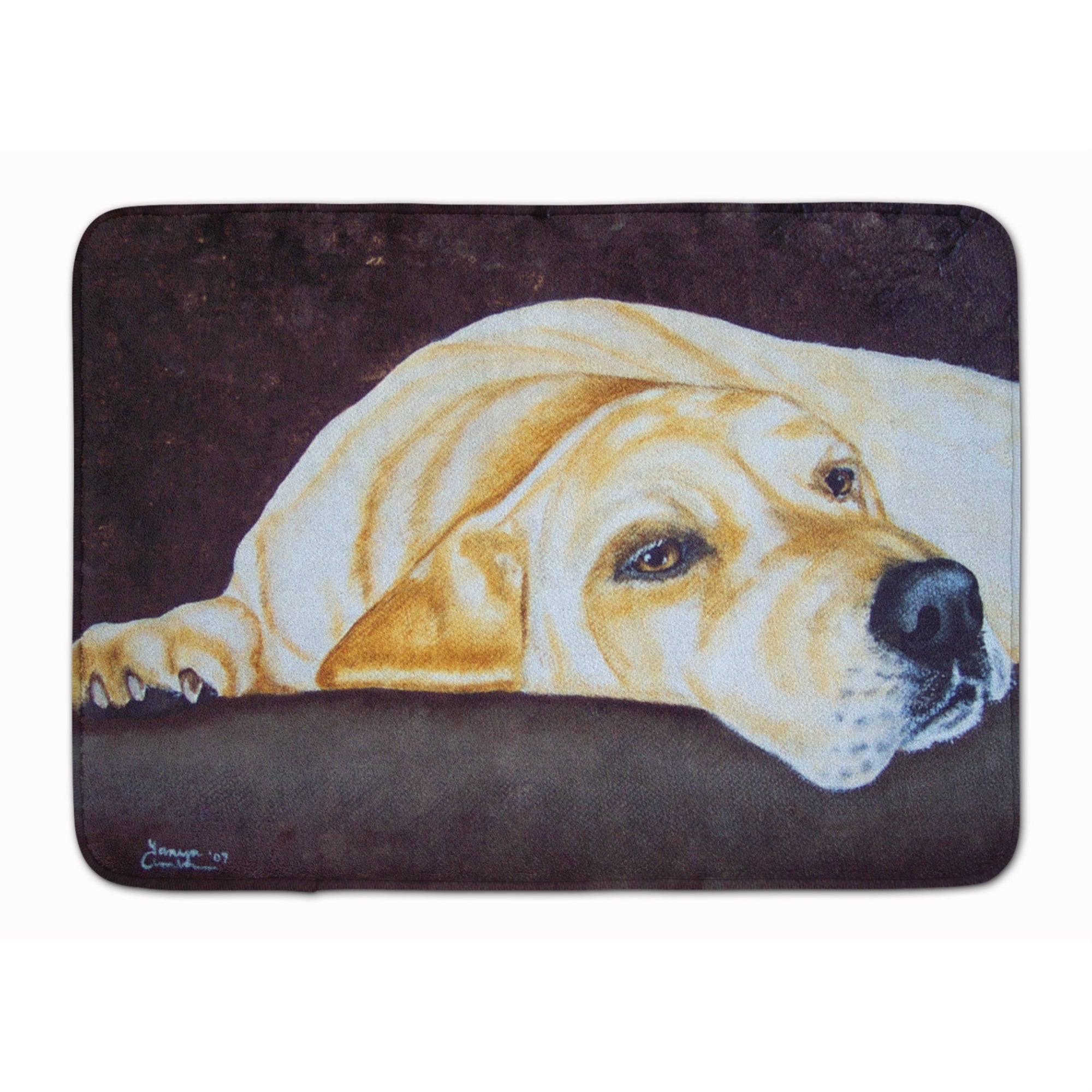 'Caroline'S Treasures Naptime Yellow Labrador Floor Mat, 19'''' X 27'''', Multicolor''