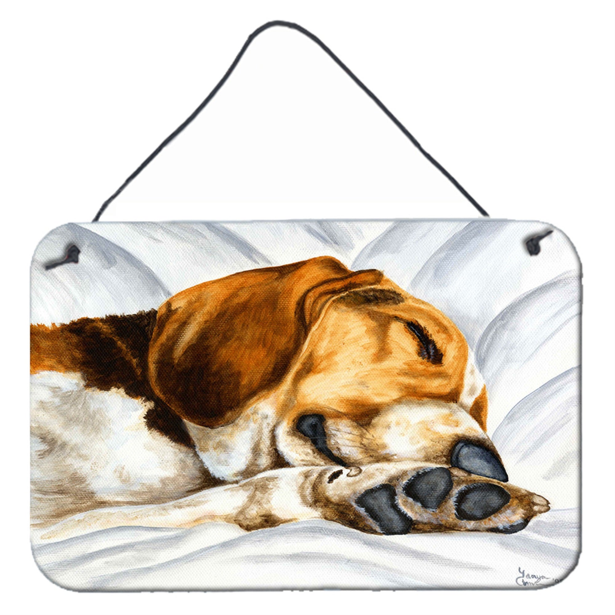 'Caroline'S Treasures Beagle Bliss Wall Or Door Hanging Prints Amb1076Ds812, 8''''H X 12''''W, Multicolor''