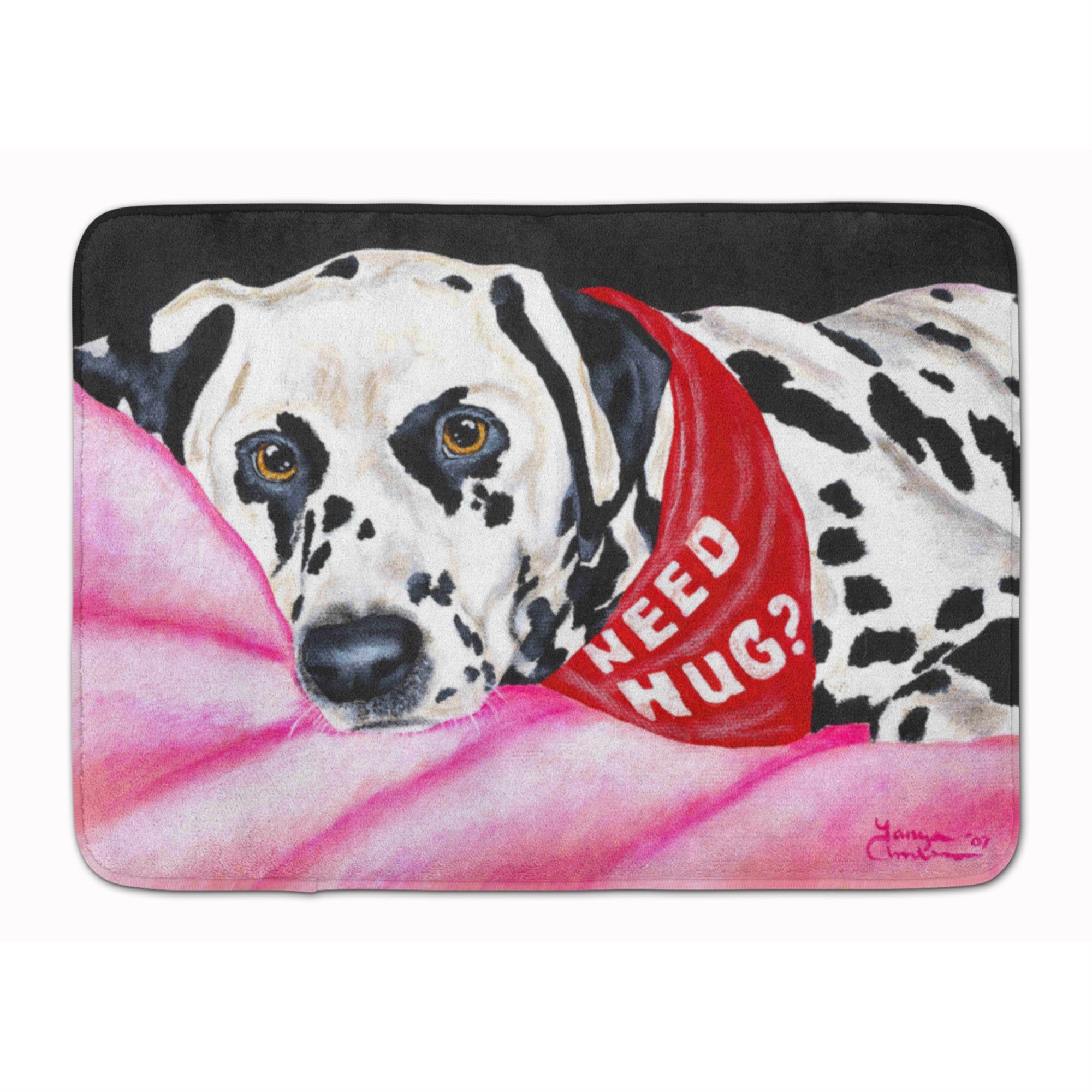 'Caroline'S Treasures Need A Hug Dalmatian Floor Mat, 19'''' X 27'''', Multicolor''