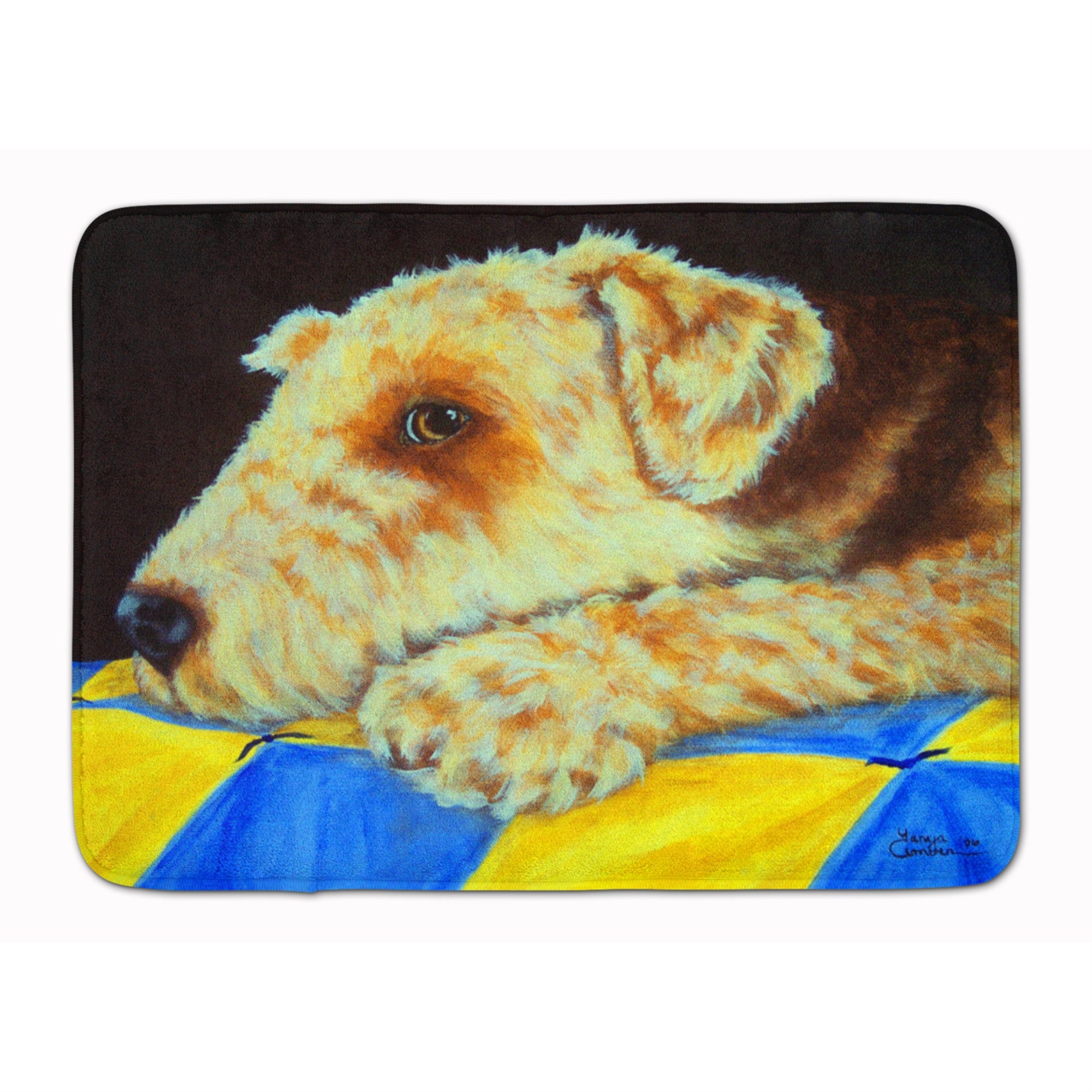 'Caroline'S Treasures Airedale Terrier Momma'S Quilt, 19'''' X 27'''', Multicolor''
