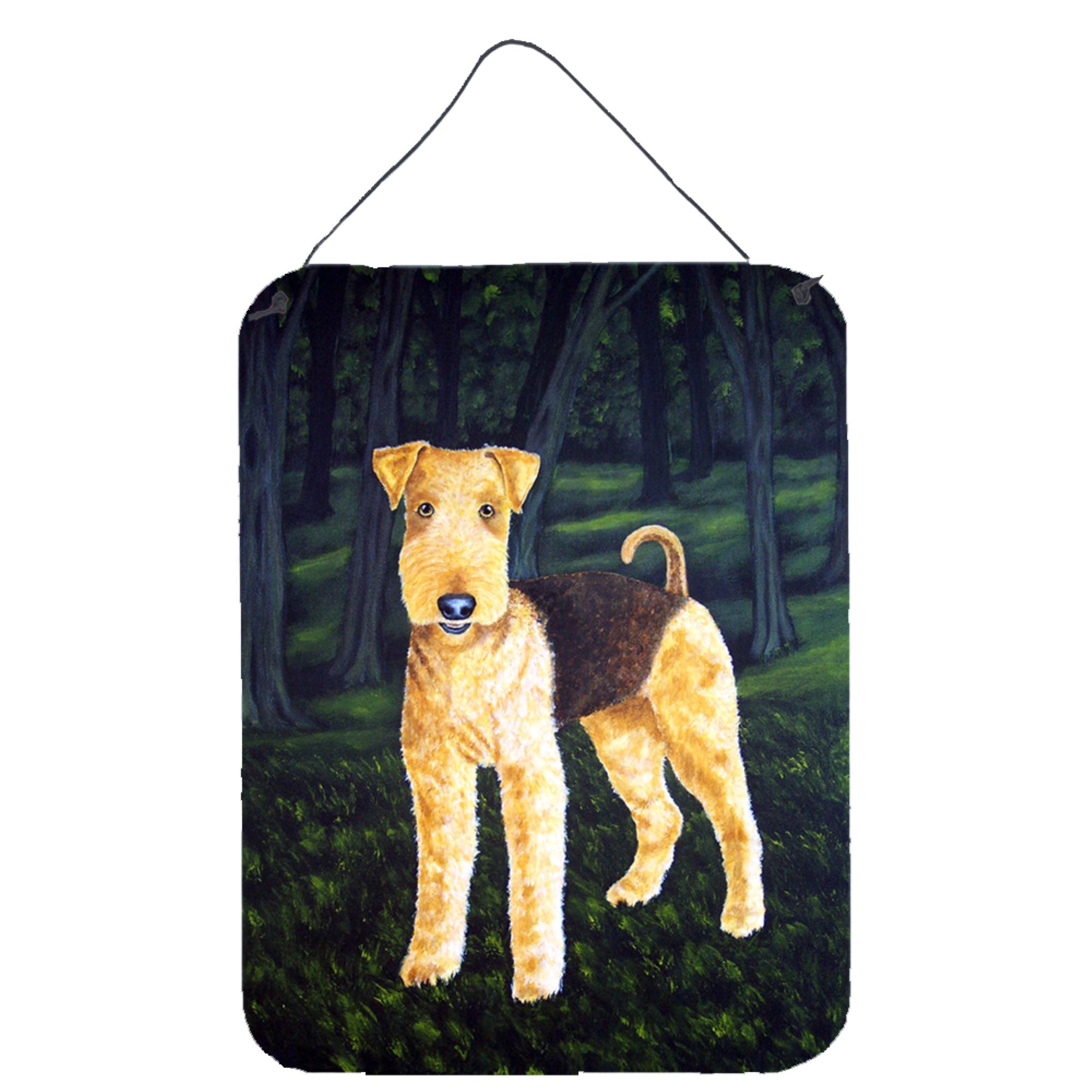 'Caroline'S Treasures Delta Airedale Terrier Wall Or Door Hanging Prints Amb1188Ds1216, 16Hx12W, Multicolor''