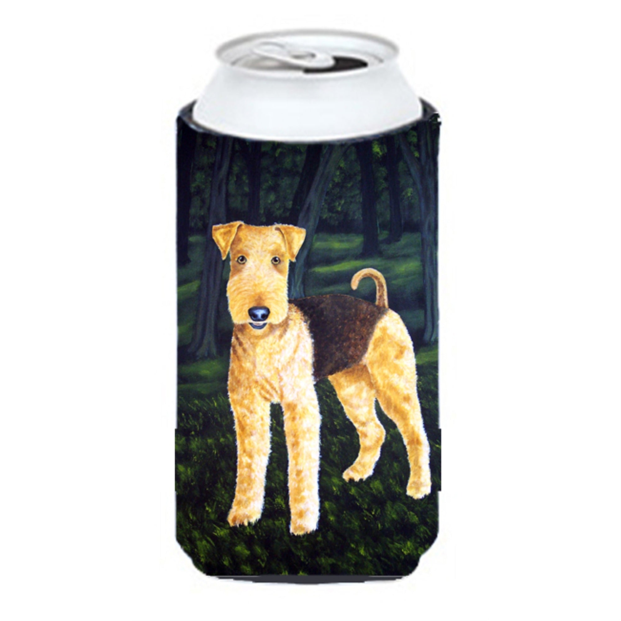 'Caroline'S Treasures Delta Airedale Terrier Tall Boy Koozie Hugger, Multicolor''