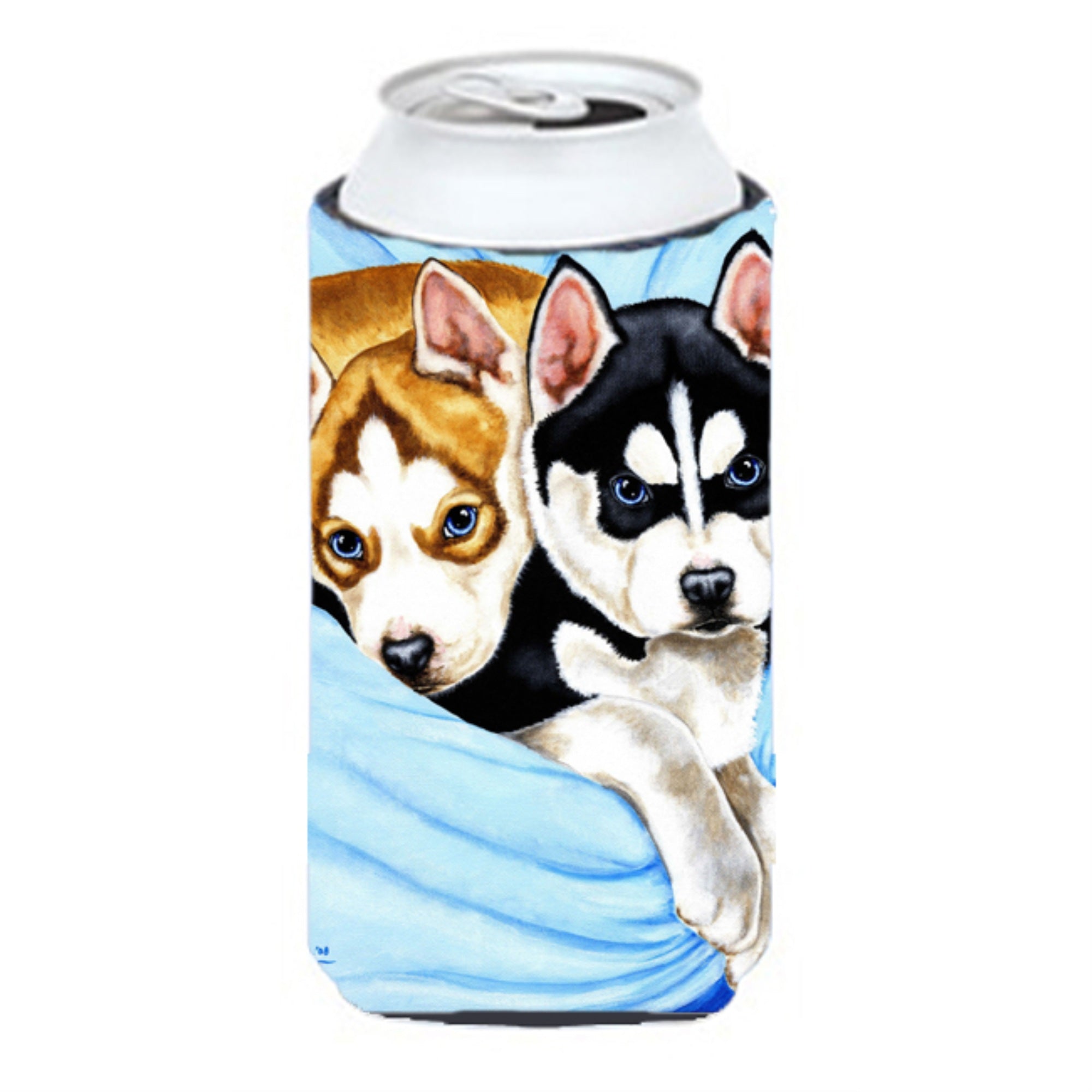 'Caroline'S Treasures Snow Angels Siberian Husky Tall Boy Koozie Hugger, Multicolor''