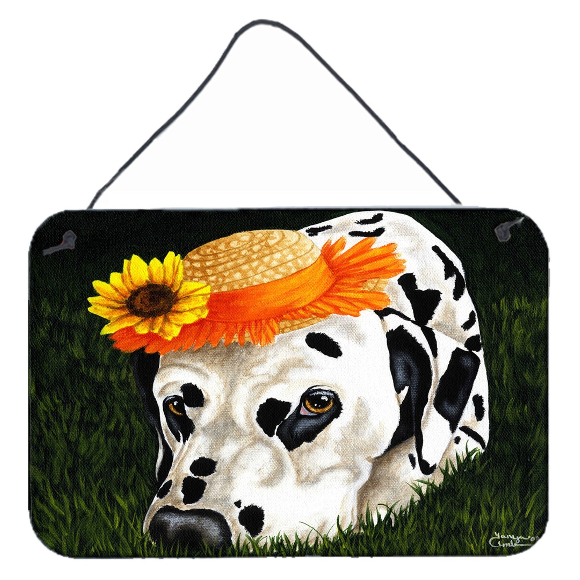 'Caroline'S Treasures My Sun Spot Dalmatian Wall Or Door Hanging Prints Amb1340Ds812, 8'''' H X 12'''' W, Multicolor''