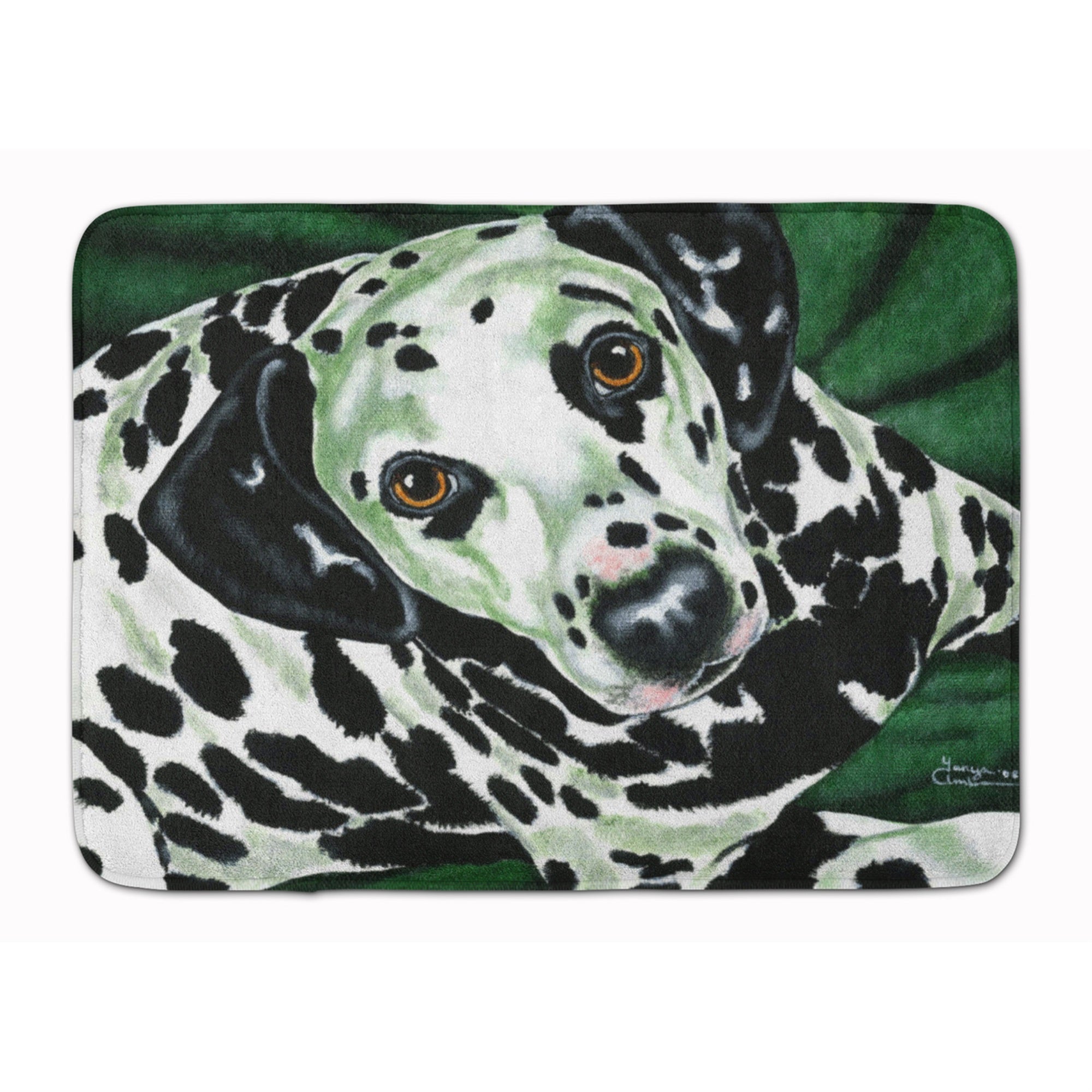 'Caroline'S Treasures Emerald Beauty Dalmatian Floor Mat, 19'''' X 27'''', Multicolor''