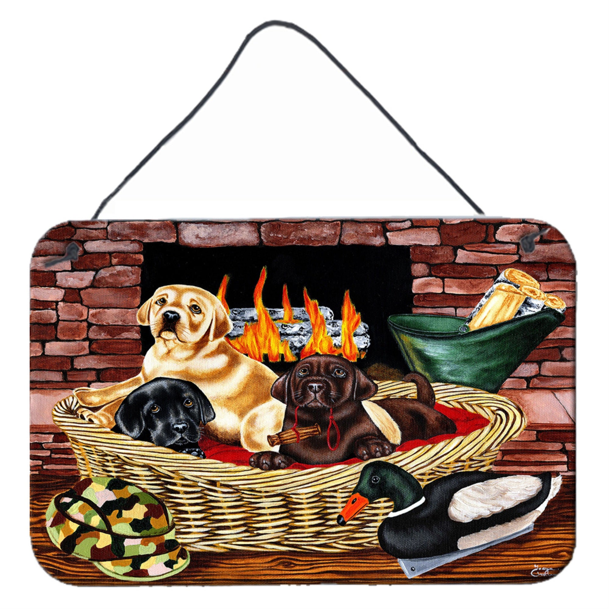 'Caroline'S Treasures The Next Generation Labrador Wall Or Door Hanging Prints Amb1362Ds812, 8'''' H X 12'''' W, Multicolor''