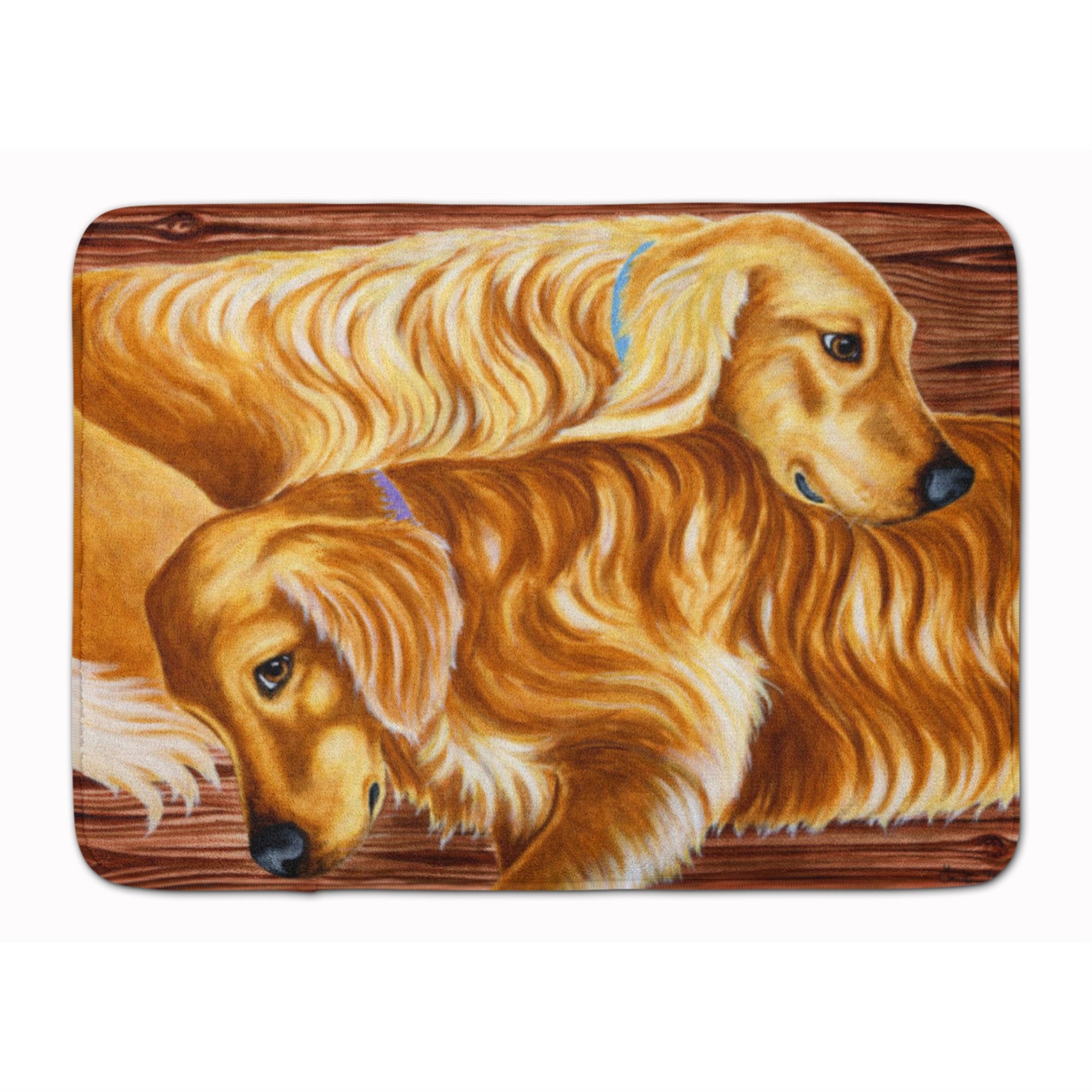 'Caroline'S Treasures Zeus And Chloie The Golden Retrievers Floor Mat, 19'''' X 27'''', Multicolor''