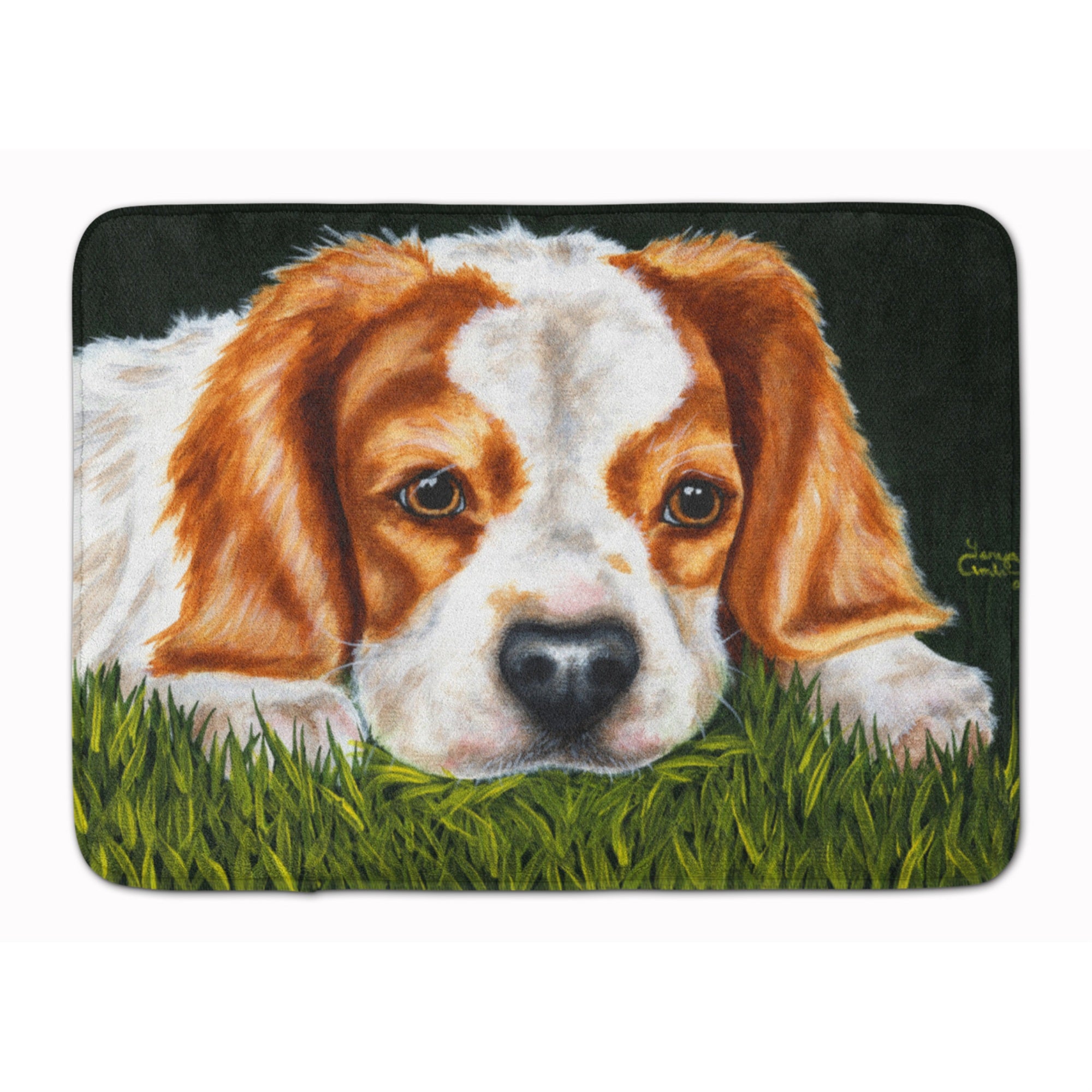 'Caroline'S Treasures Cavalier Spaniel In The Grass Floor Mat, 19'''' X 27'''', Multicolor''
