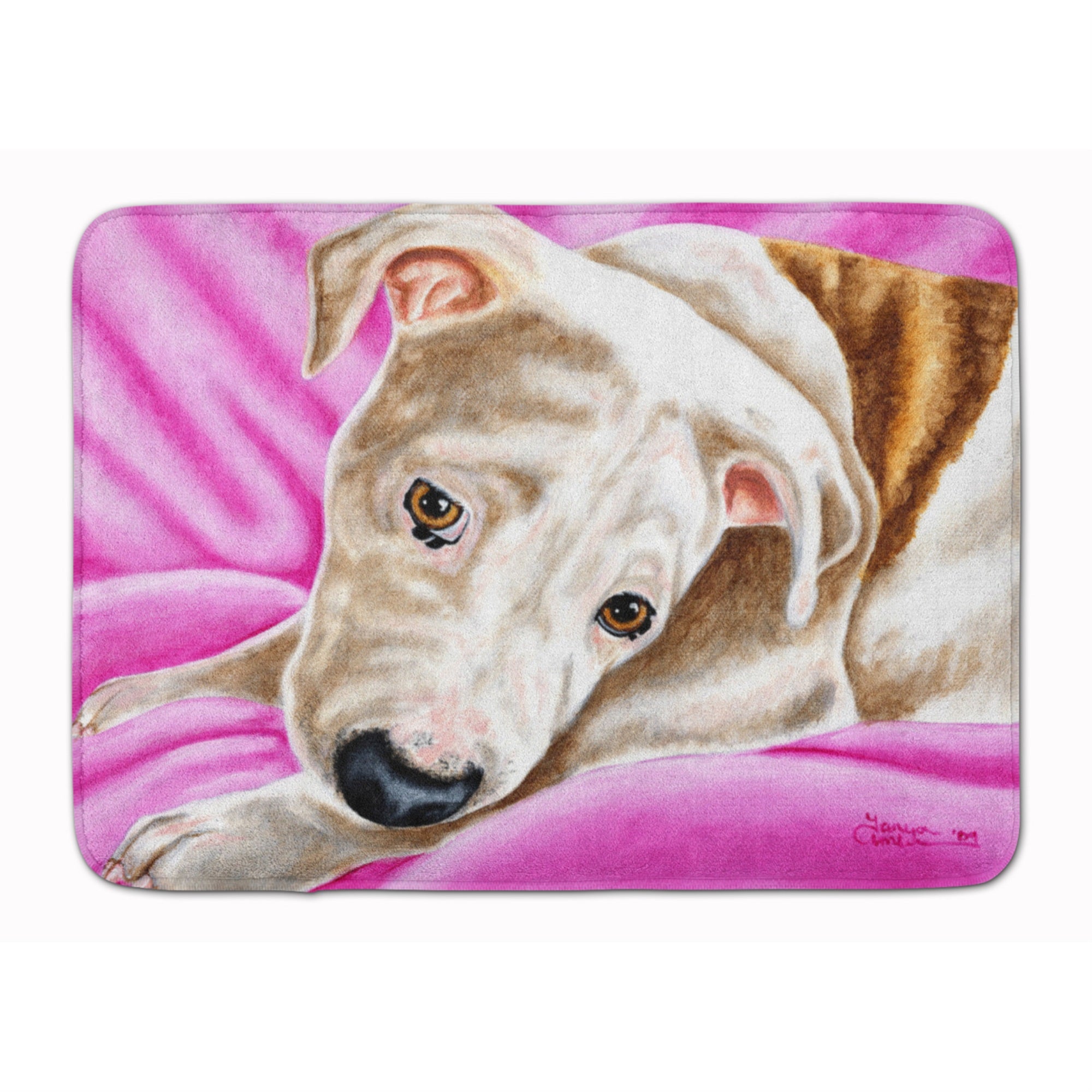 'Caroline'S Treasures Dream Girl Pit Bull Floor Mat, 19'''' X 27'''', Multicolor''