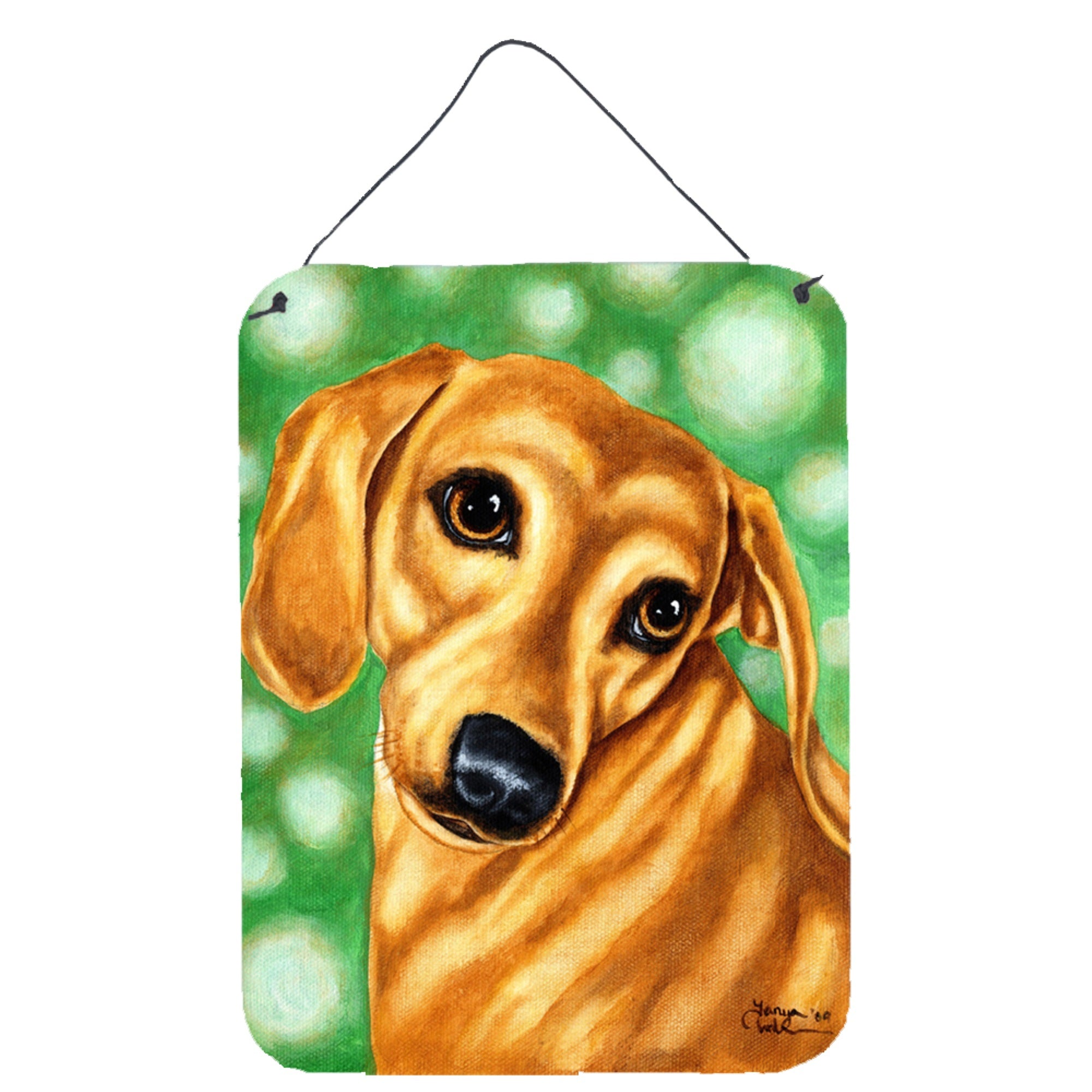 'Caroline'S Treasures The Eyes Have It Dachshund Wall Or Door Hanging Prints Amb1414Ds1216, 16Hx12W, Multicolor''