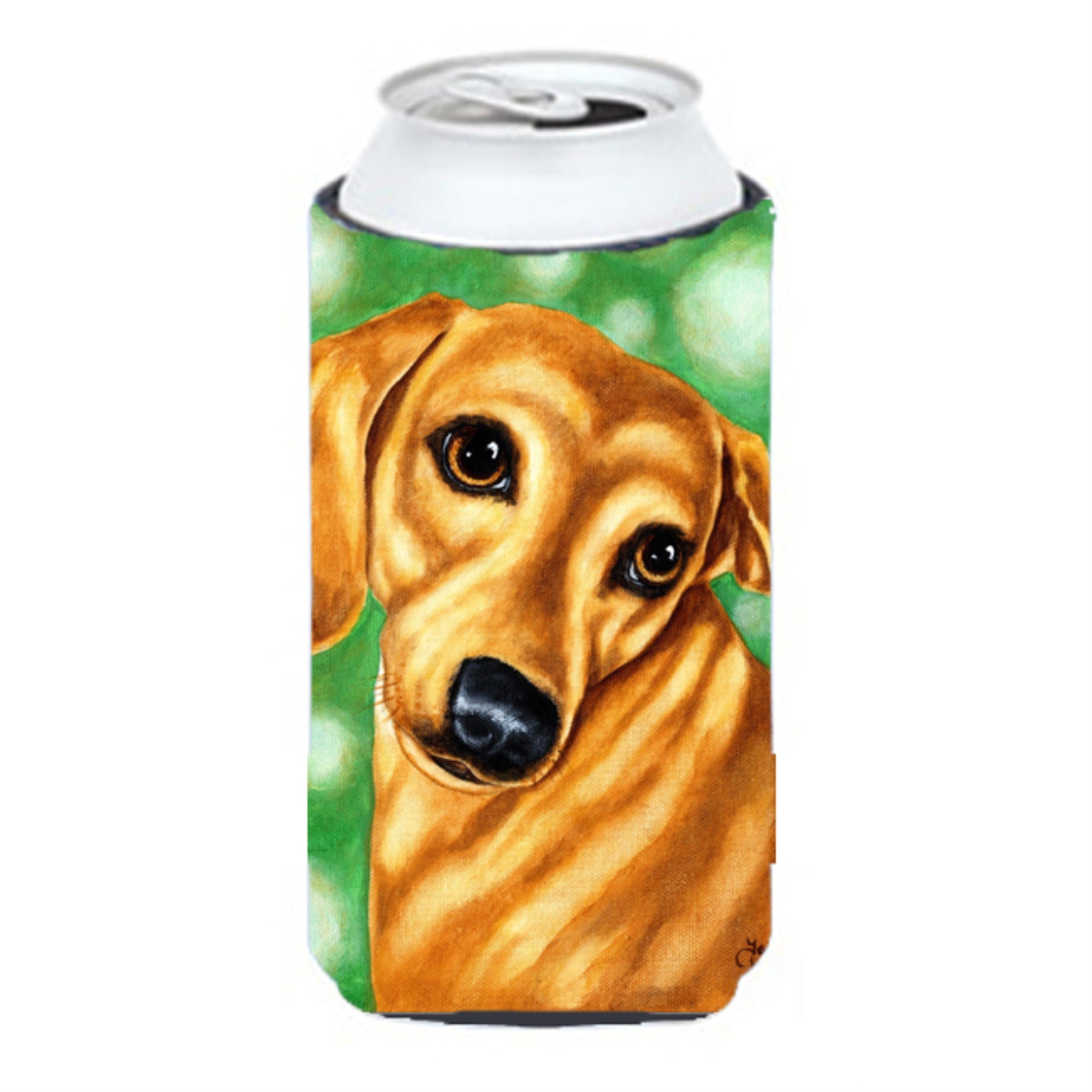 'Caroline'S Treasures The Eyes Have It Dachshund Tall Boy Koozie Hugger, Multicolor''