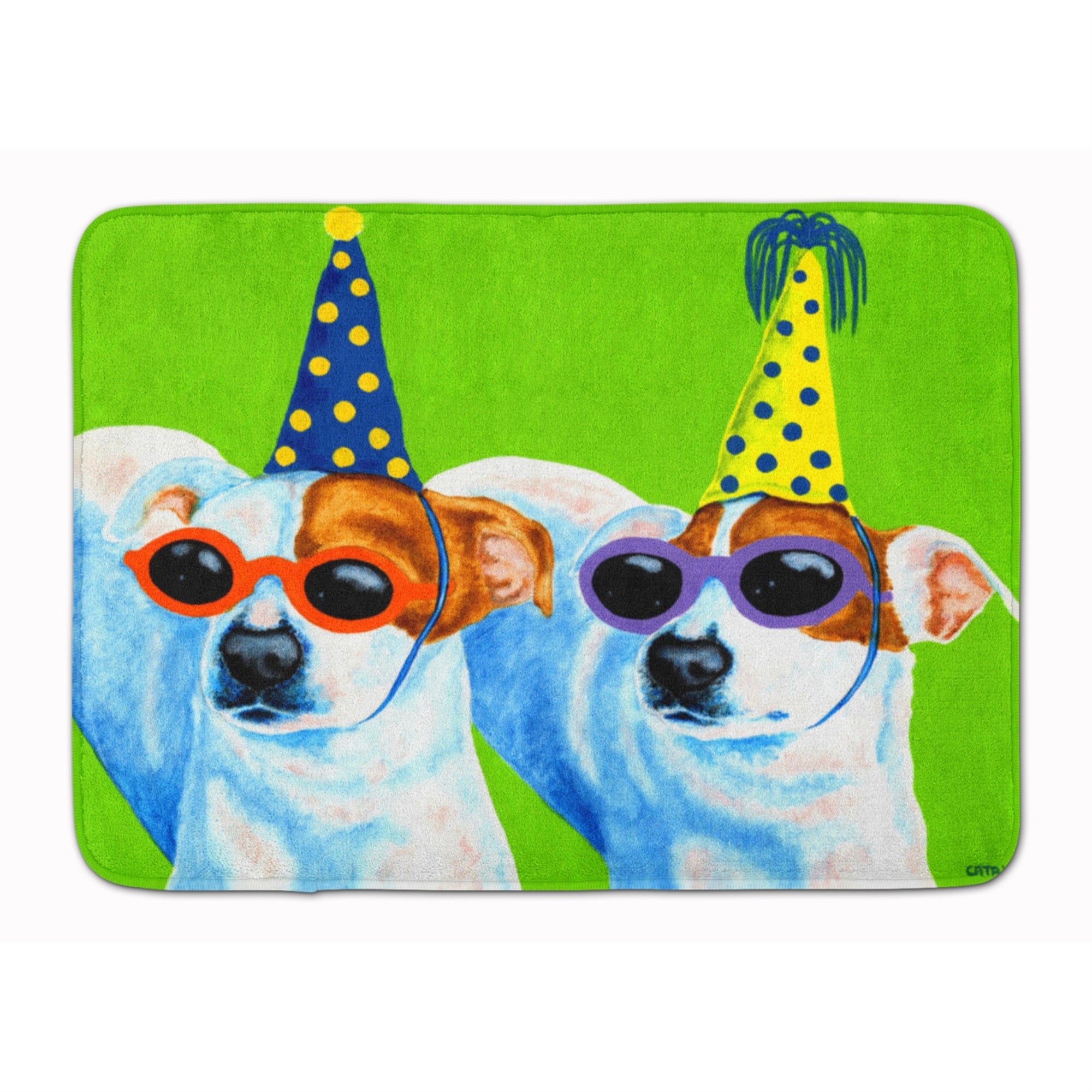 'Caroline'S Treasures Party Animals Jack Russell Terriers Floor Mat, 19'''' X 27'''', Multicolor''