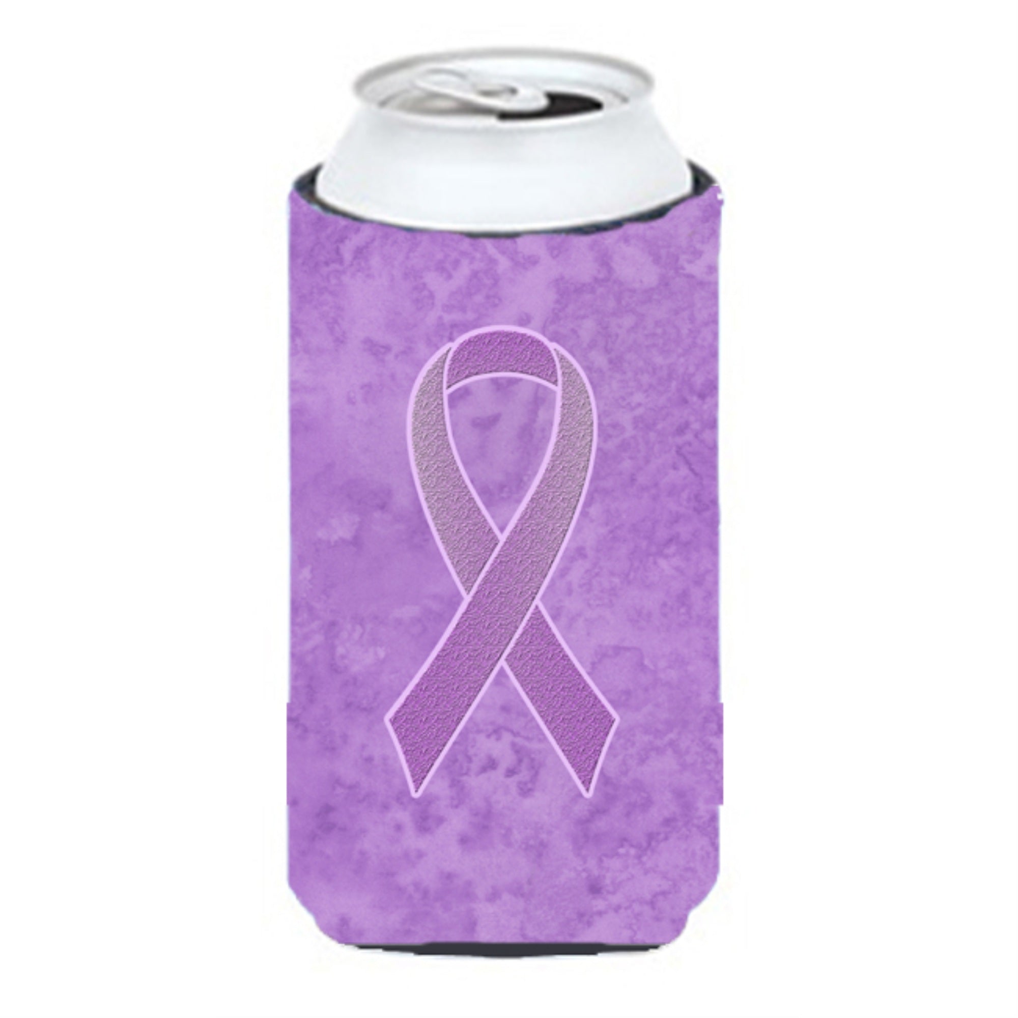 Lavender Ribbon For All Cancer Awareness Tall Boy Beverage Insulator Hugger An1200Tbc