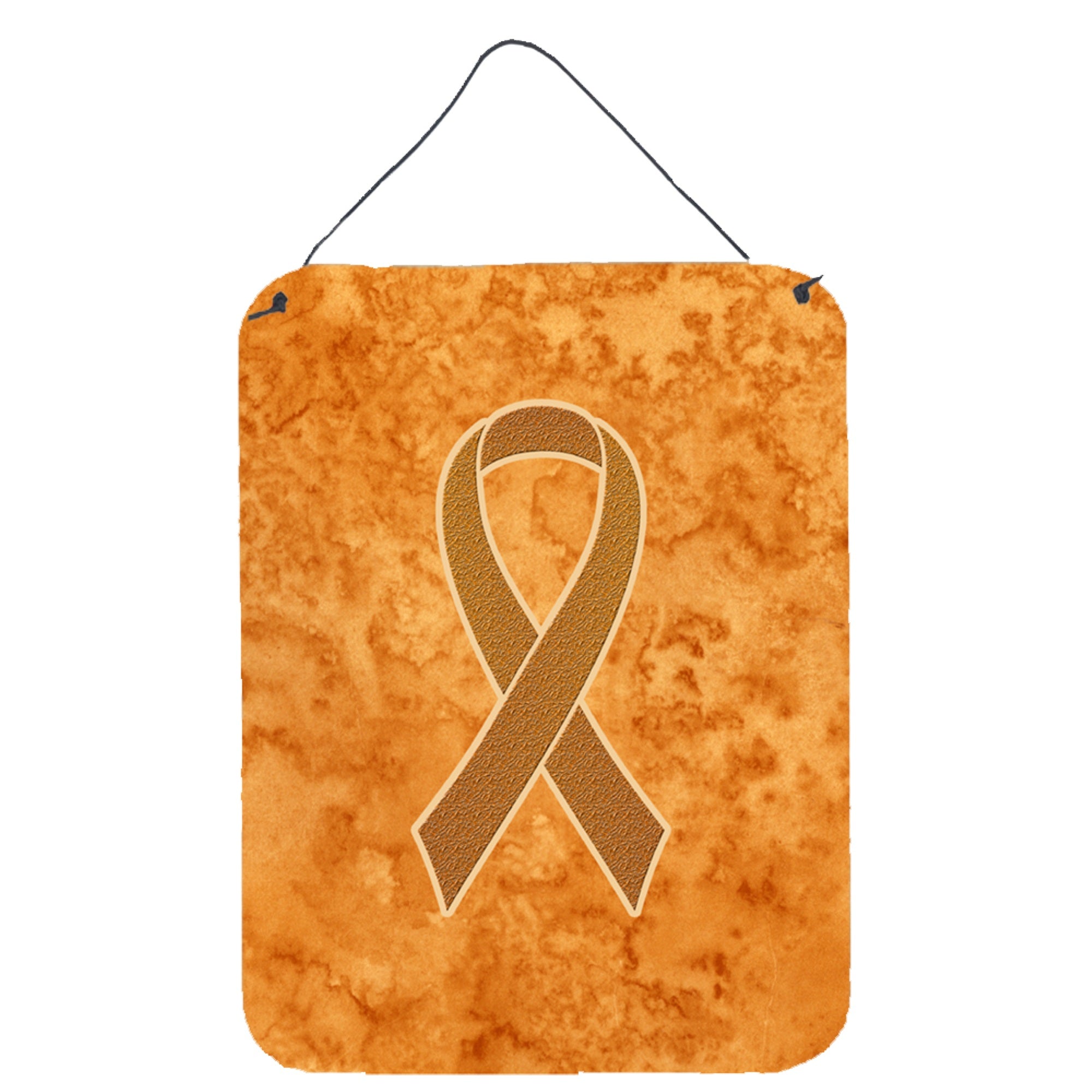 'Caroline'S Treasures Orange Ribbon For Leukemia Awareness Wall Or Door Hanging Prints, 16'''' X 12''''''