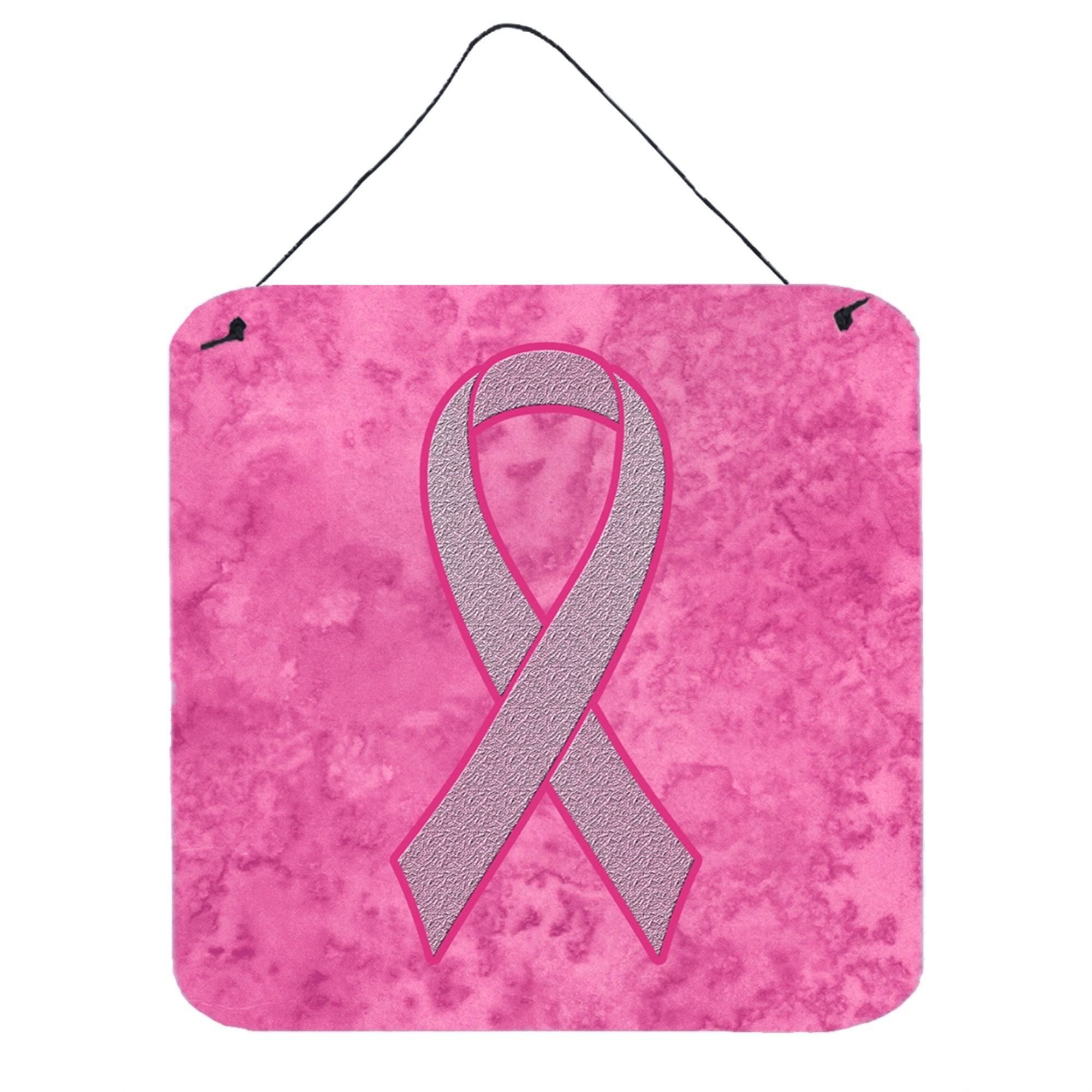 'Caroline'S Treasures Pink Ribbon For Breast Cancer Awareness Wall Or Door Hanging Prints, 6 X 6''''''