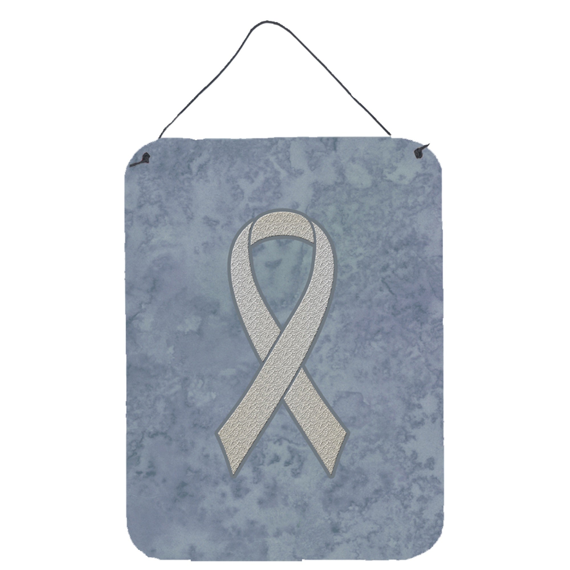'Caroline'S Treasures Clear Ribbon For Lung Cancer Awareness Wall Or Door Hanging Prints, 16'''' X 12''''''