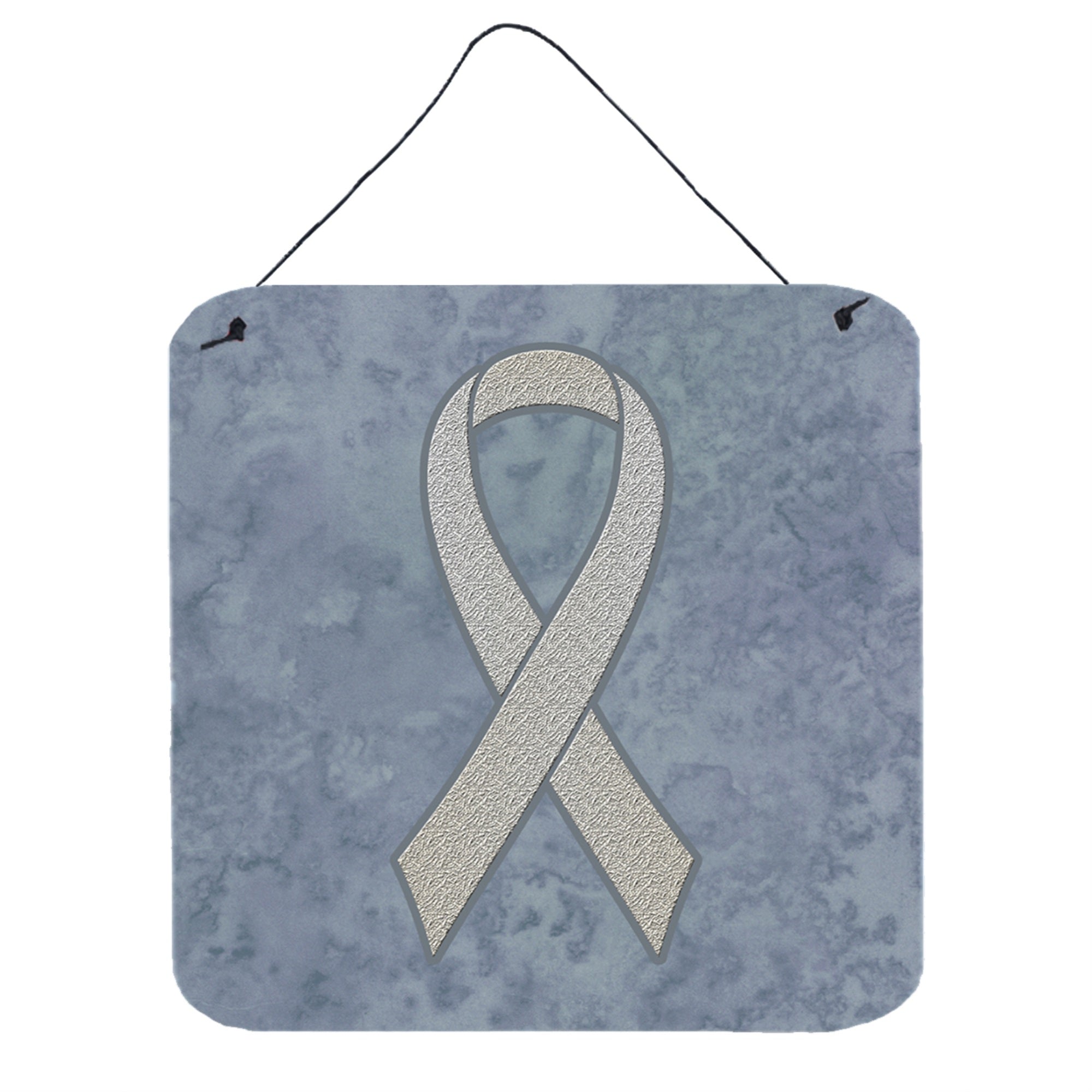 'Caroline'S Treasures Clear Ribbon For Lung Cancer Awareness Wall Or Door Hanging Prints, 6 X 6''''''
