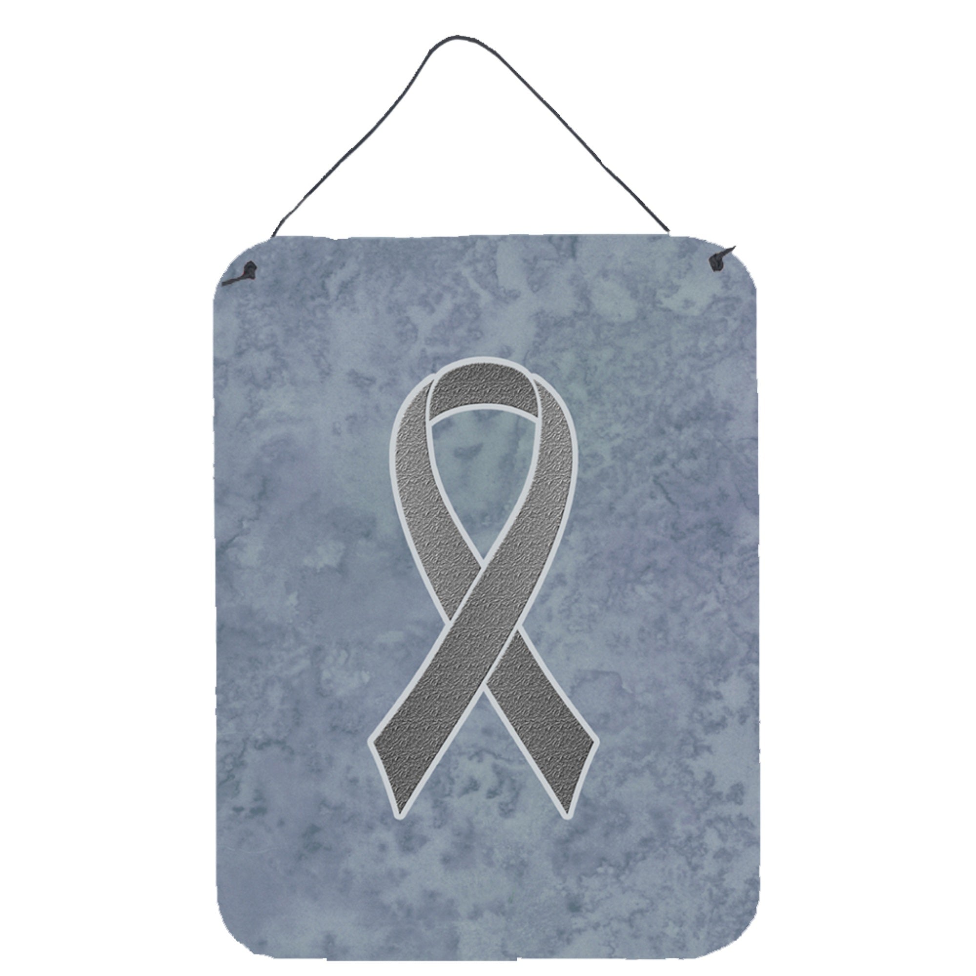 'Caroline'S Treasures Grey Ribbon For Brain Cancer Awareness Wall Or Door Hanging Prints, 16'''' X 12''''''