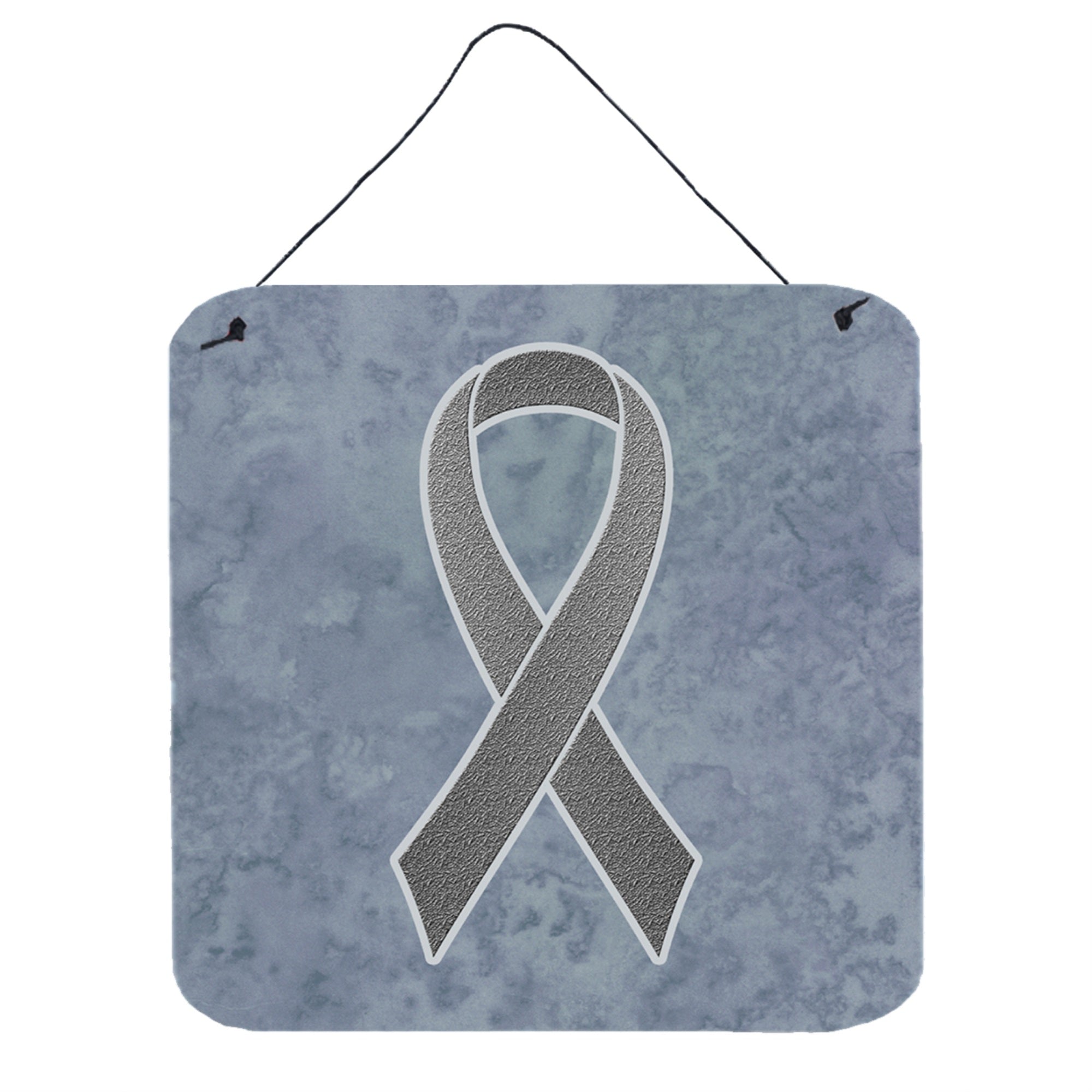 'Caroline'S Treasures Grey Ribbon For Brain Cancer Awareness Wall Or Door Hanging Prints, 6 X 6''''''
