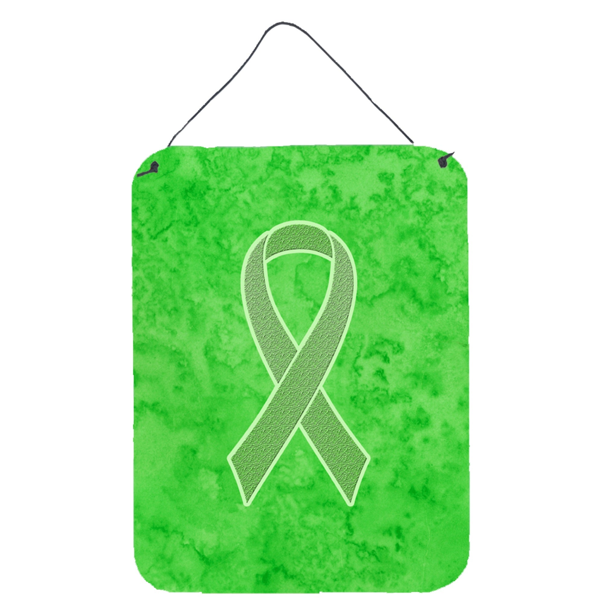 'Caroline'S Treasures Lime Green Ribbon For Lymphoma Cancer Awareness Wall Or Door Hanging Prints, 16'''' X 12''''''